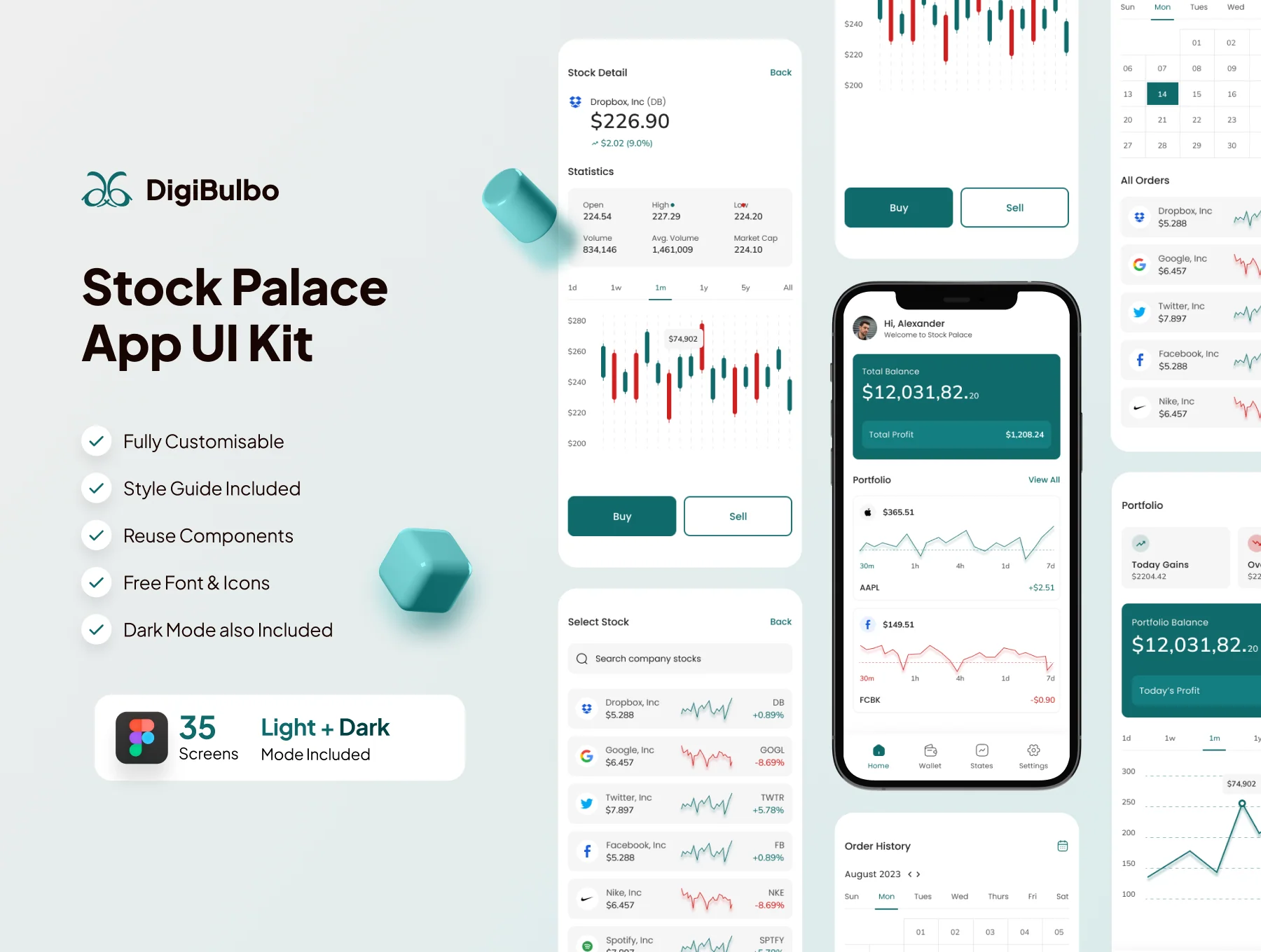 Stock Palace App UI Kit