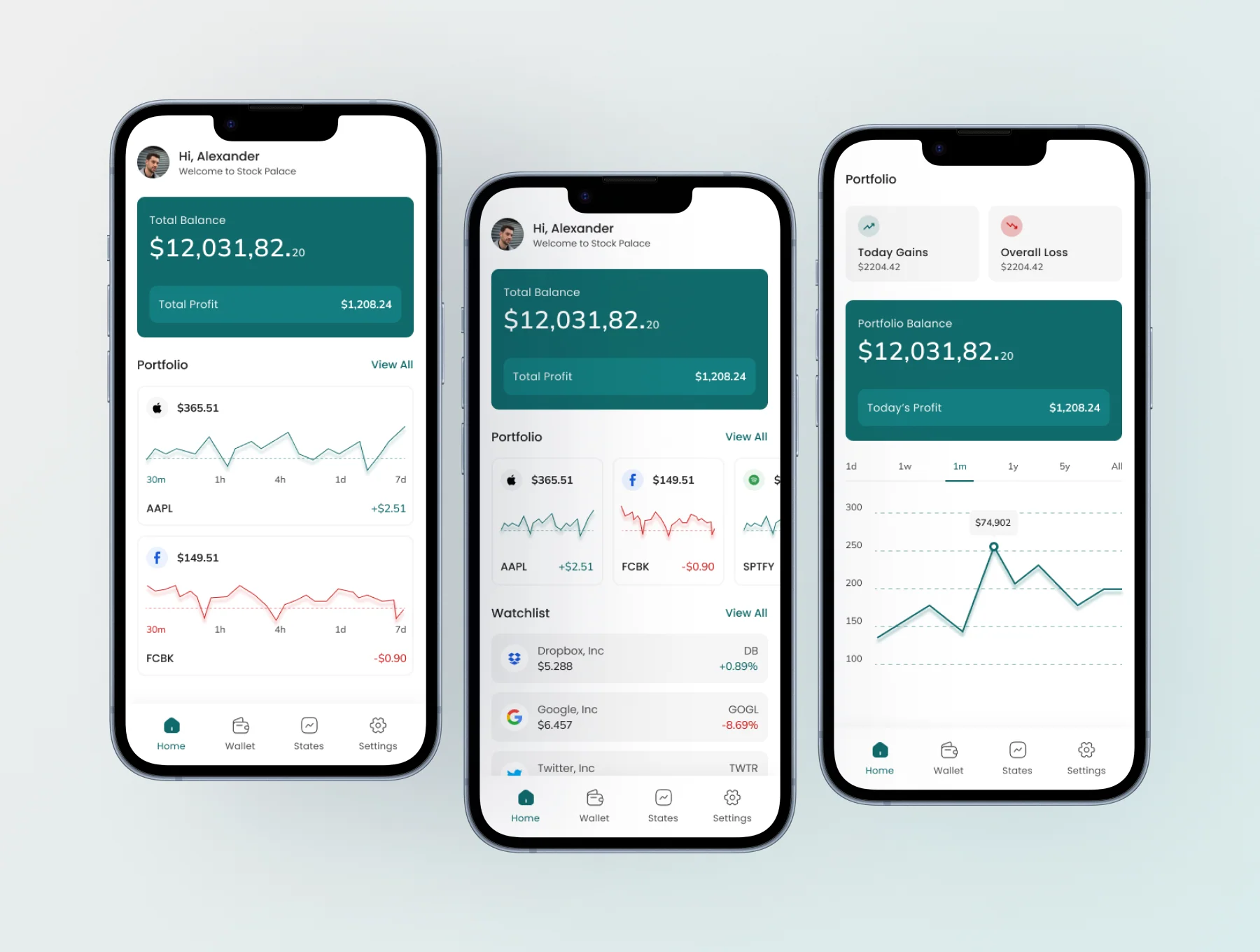 Stock Palace App UI Kit 5