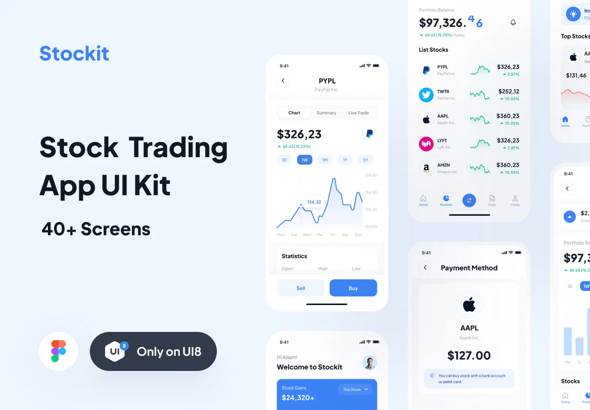 Stockit - Stock Market App UI Kit
