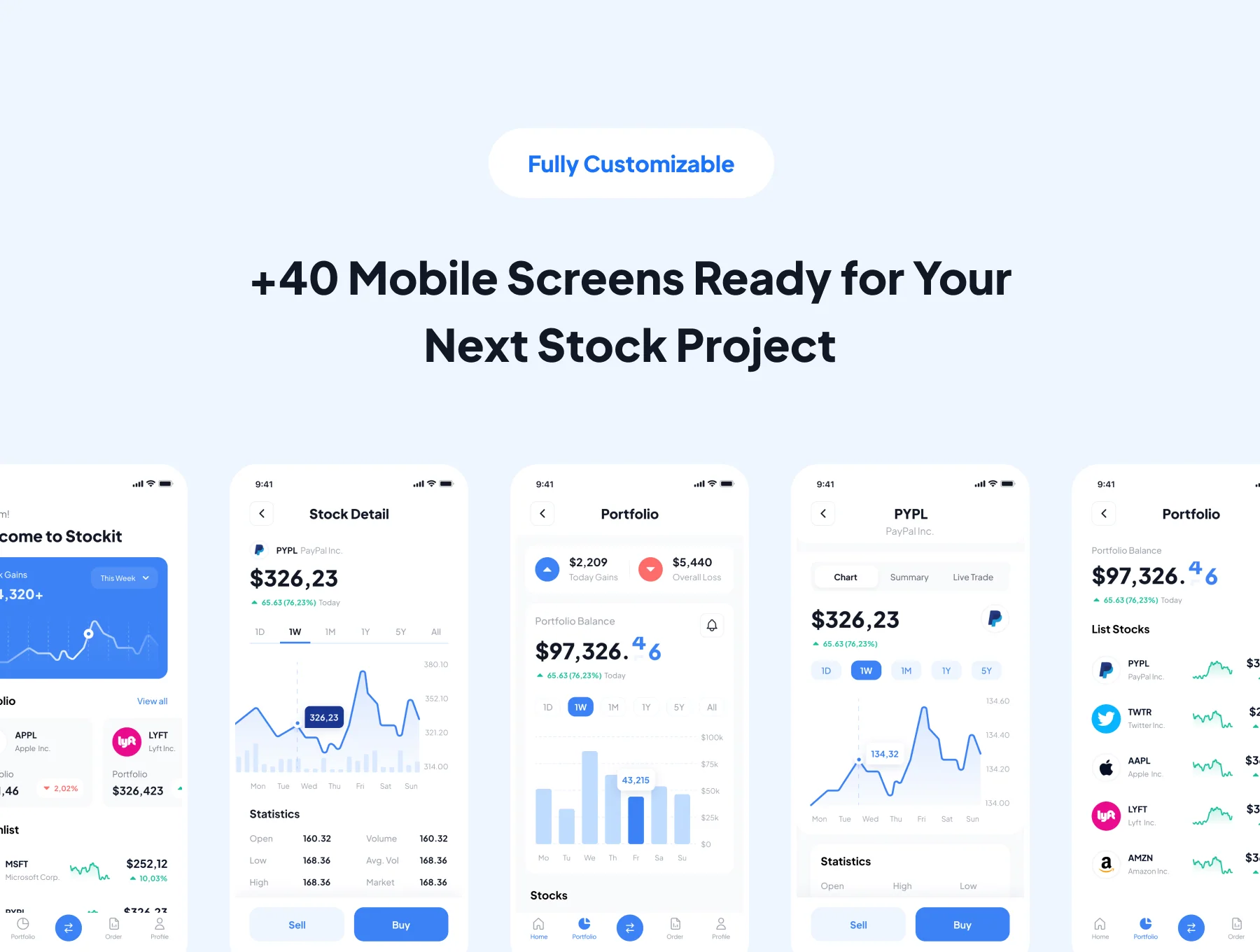 Stockit - Stock Market App UI Kit 5