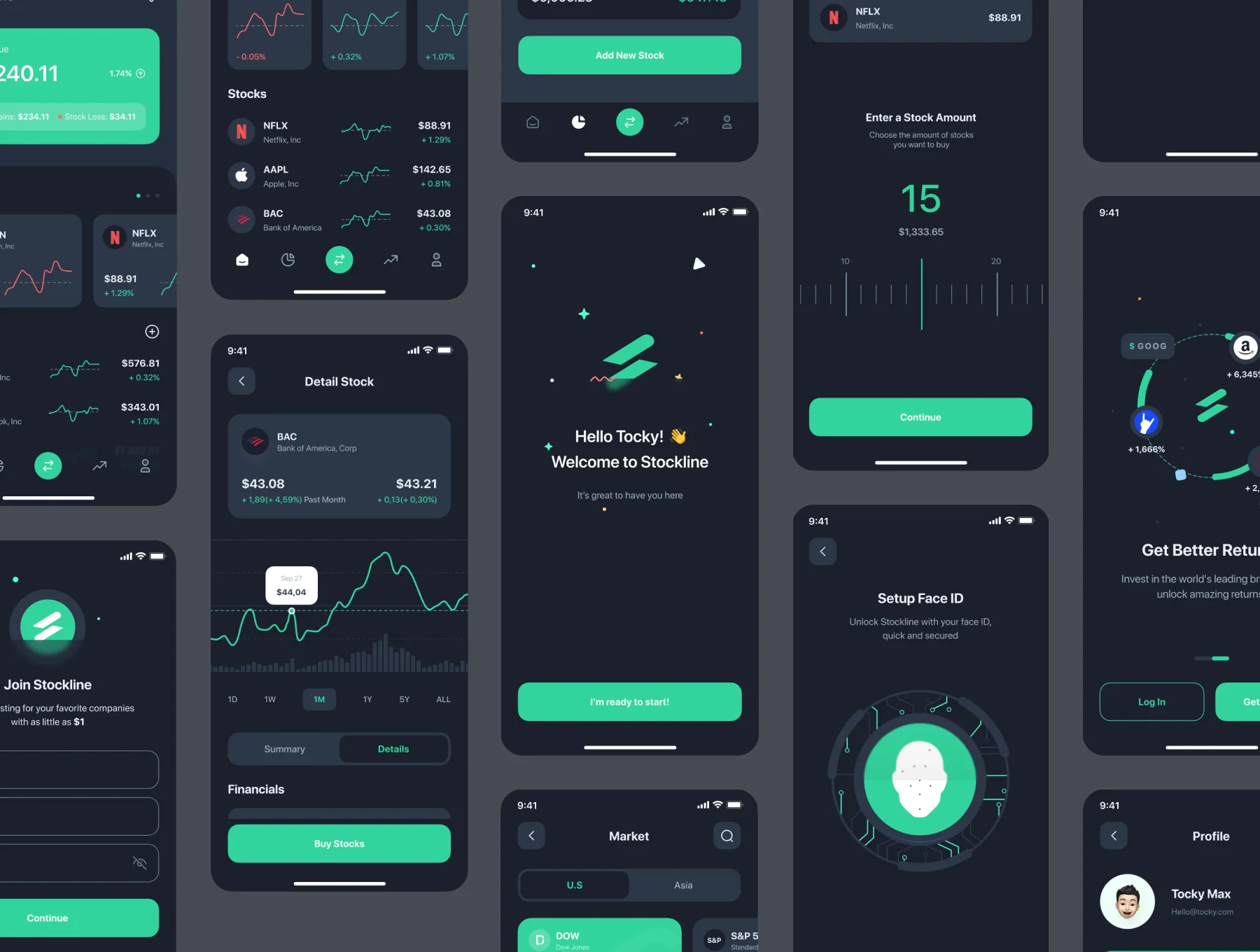 Stockline - Stock Market App UI Kit 6
