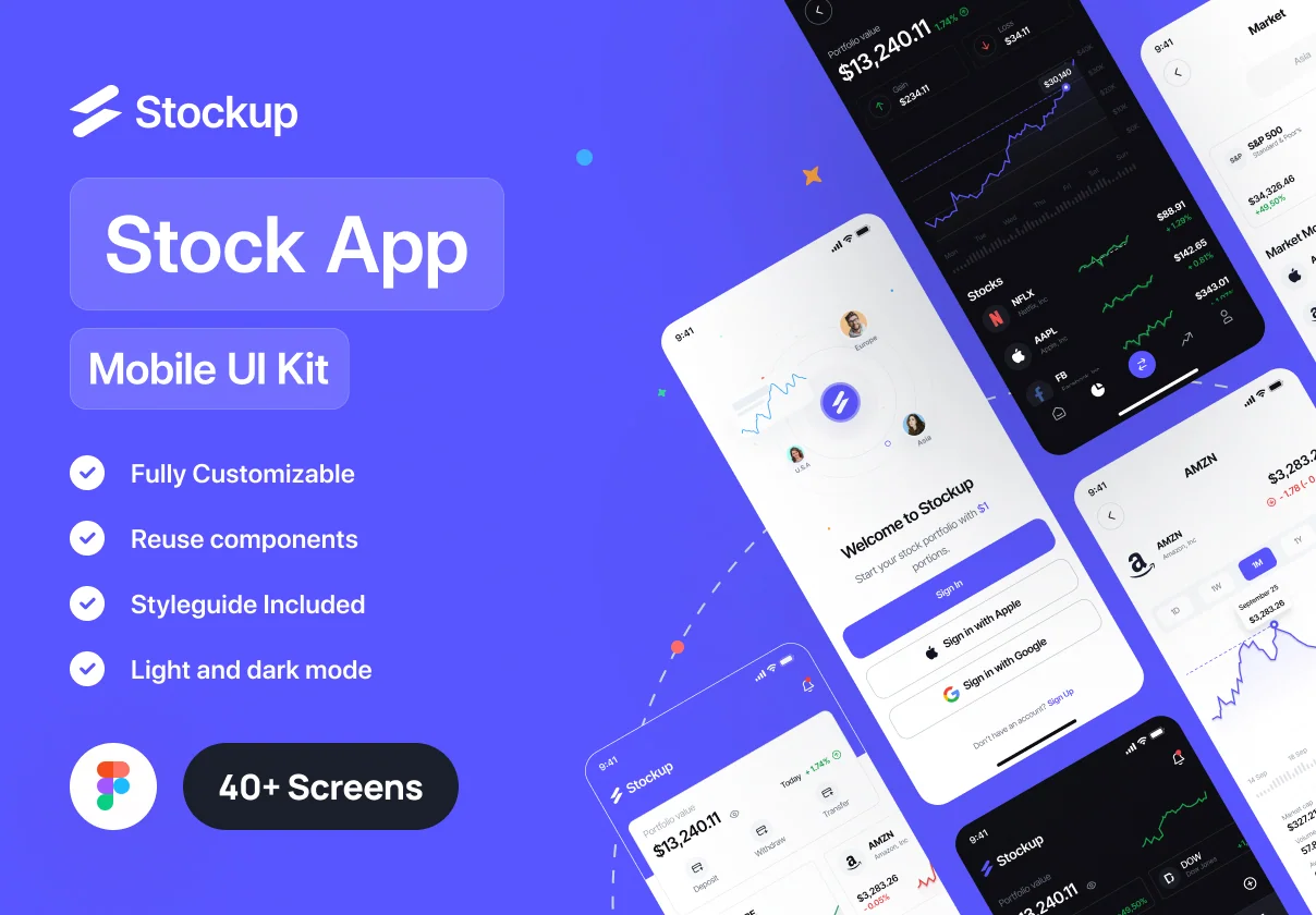 Stockup - Stock App UI Kit