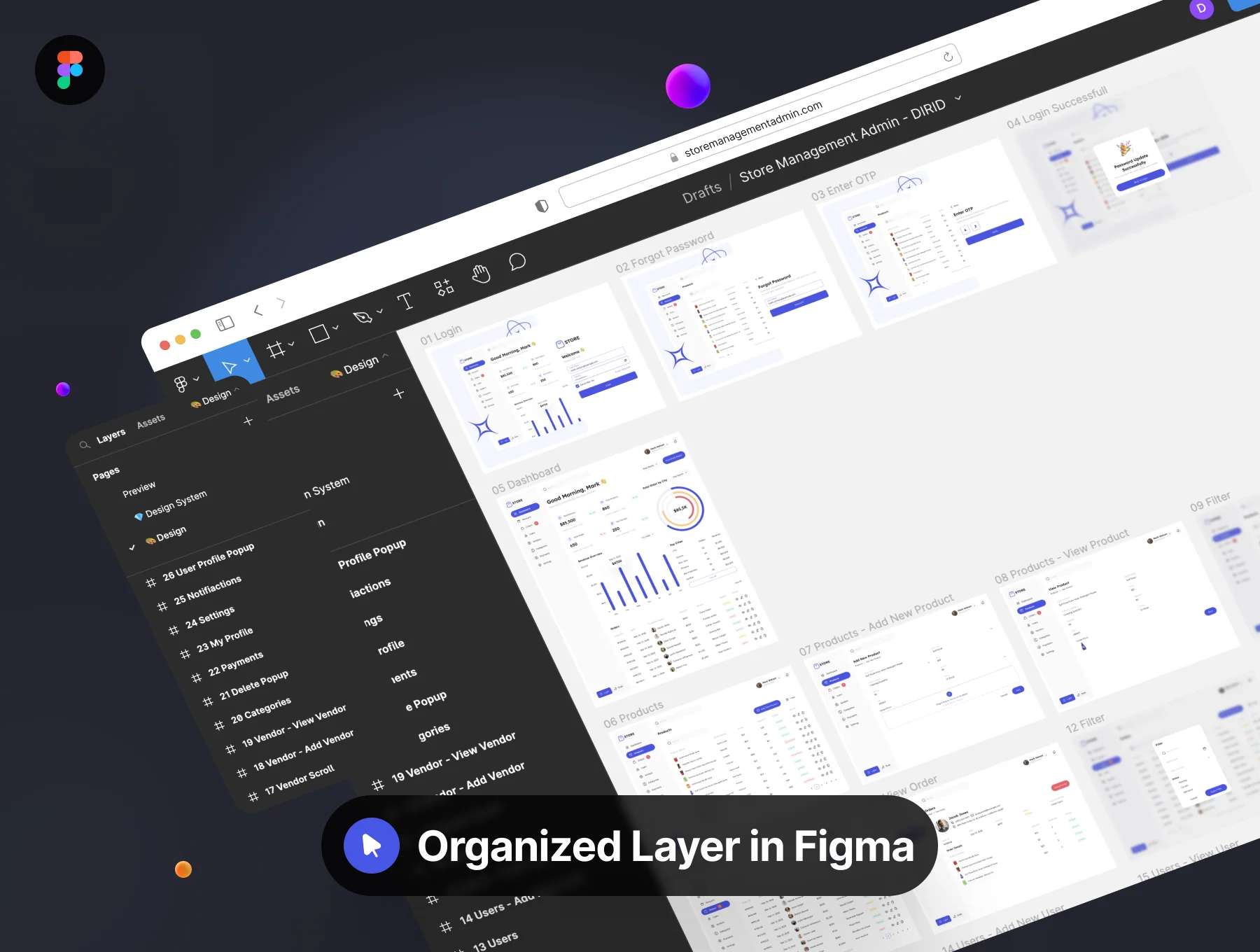 Store Management Admin UI Kit 4