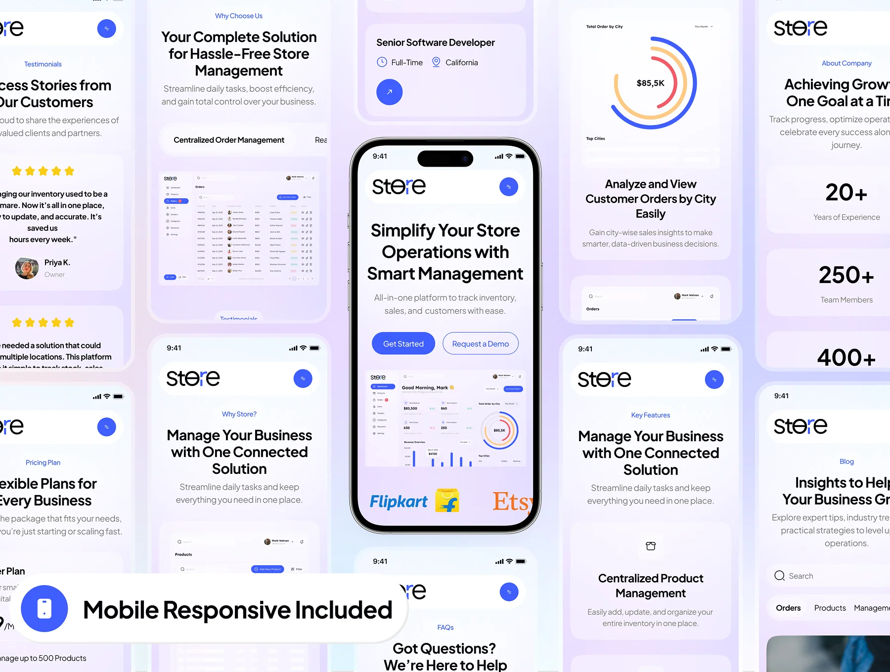 Store - SaaS Store Management Website UI Kit 7