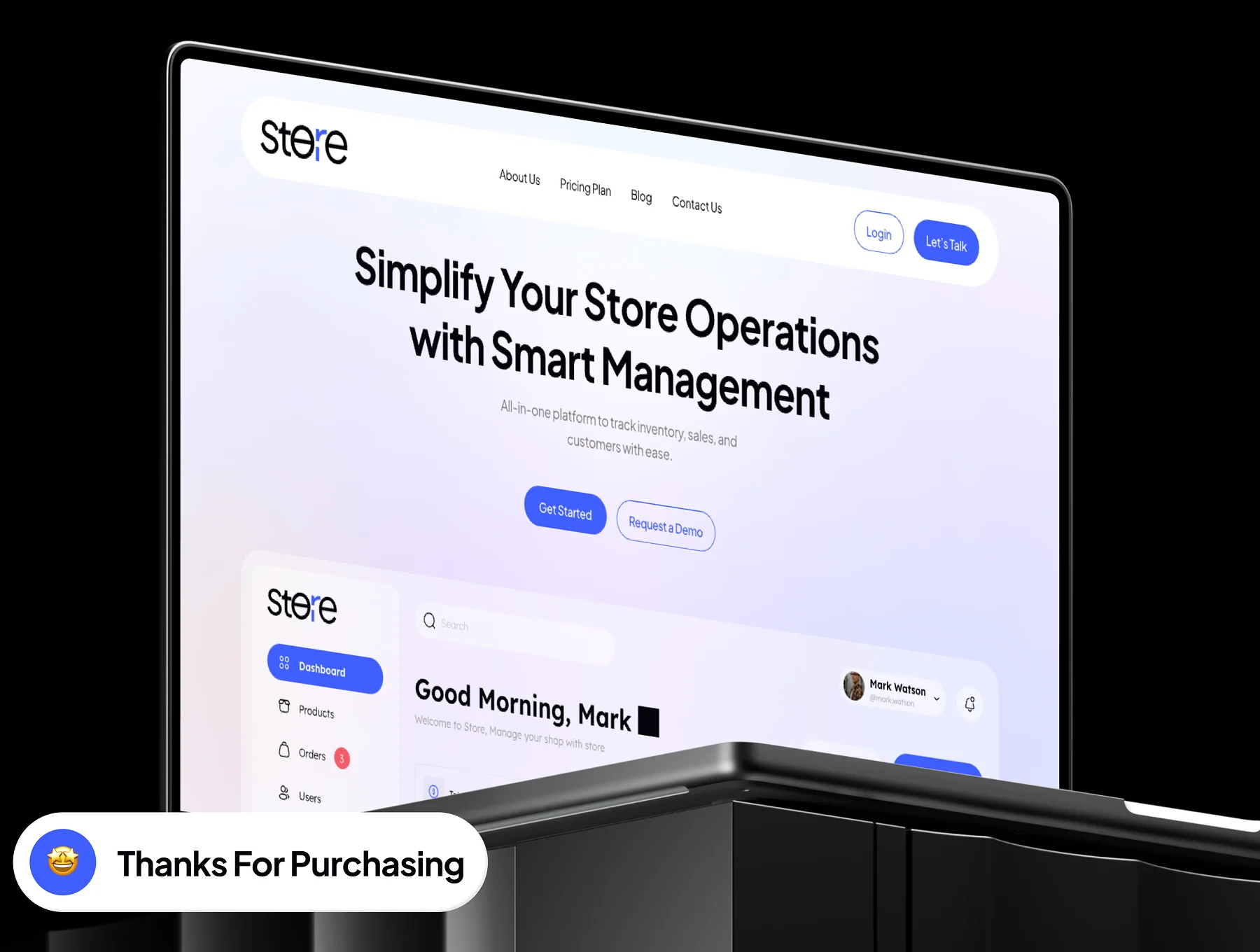 Store - SaaS Store Management Website UI Kit 8