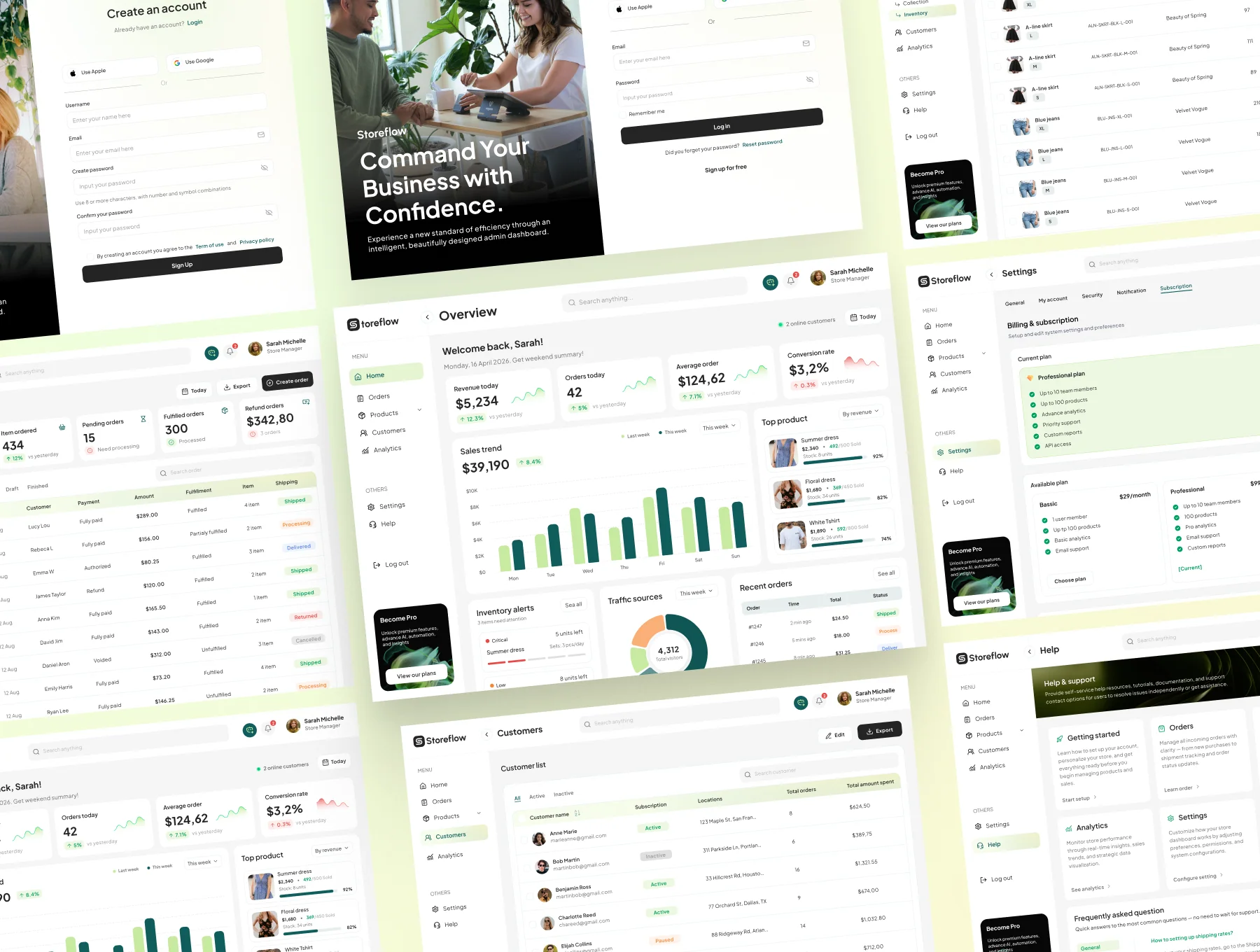 Storeflow - SAAS Store Management Dashboard Kit 9