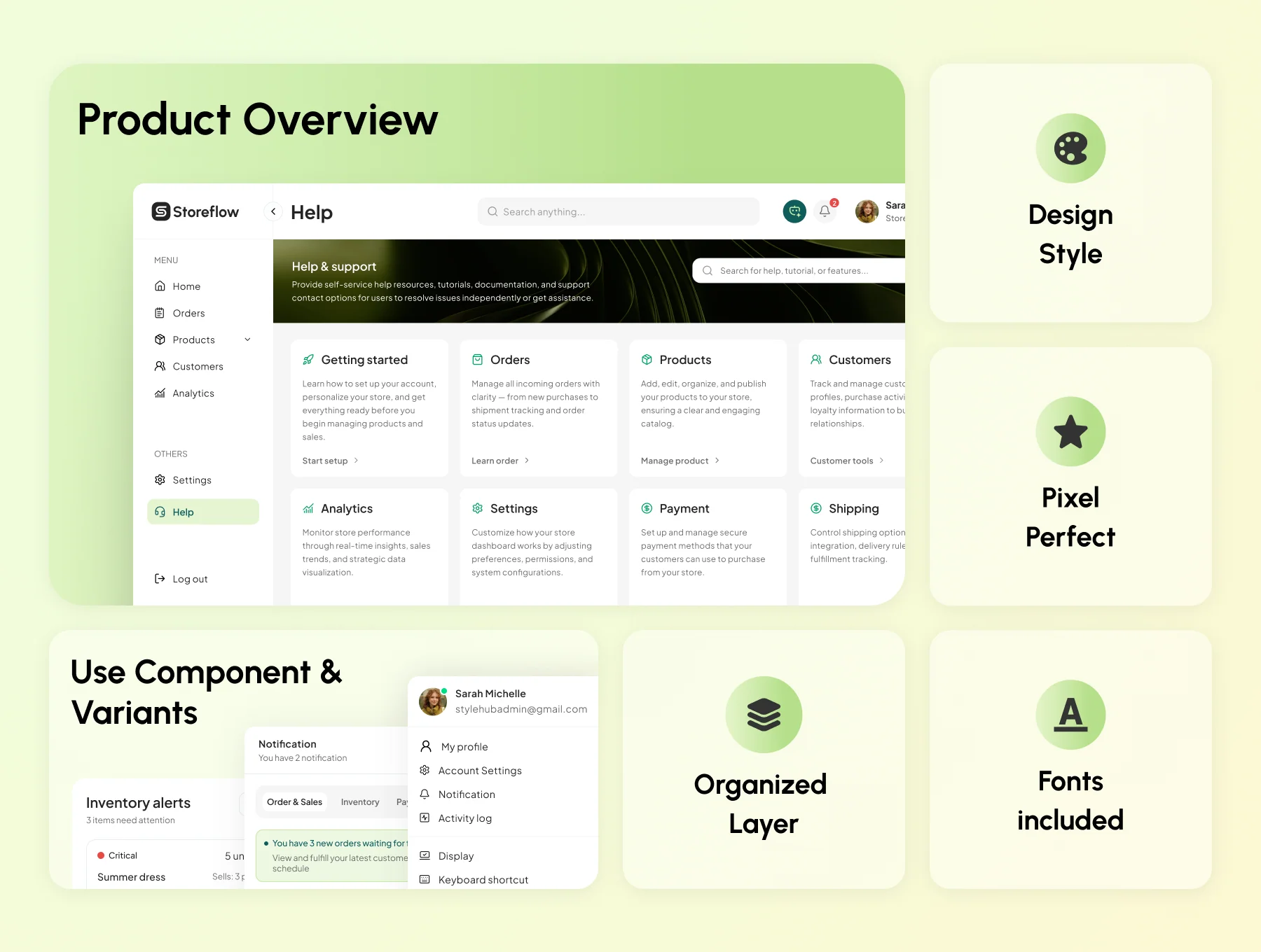 Storeflow - SAAS Store Management Dashboard Kit 3