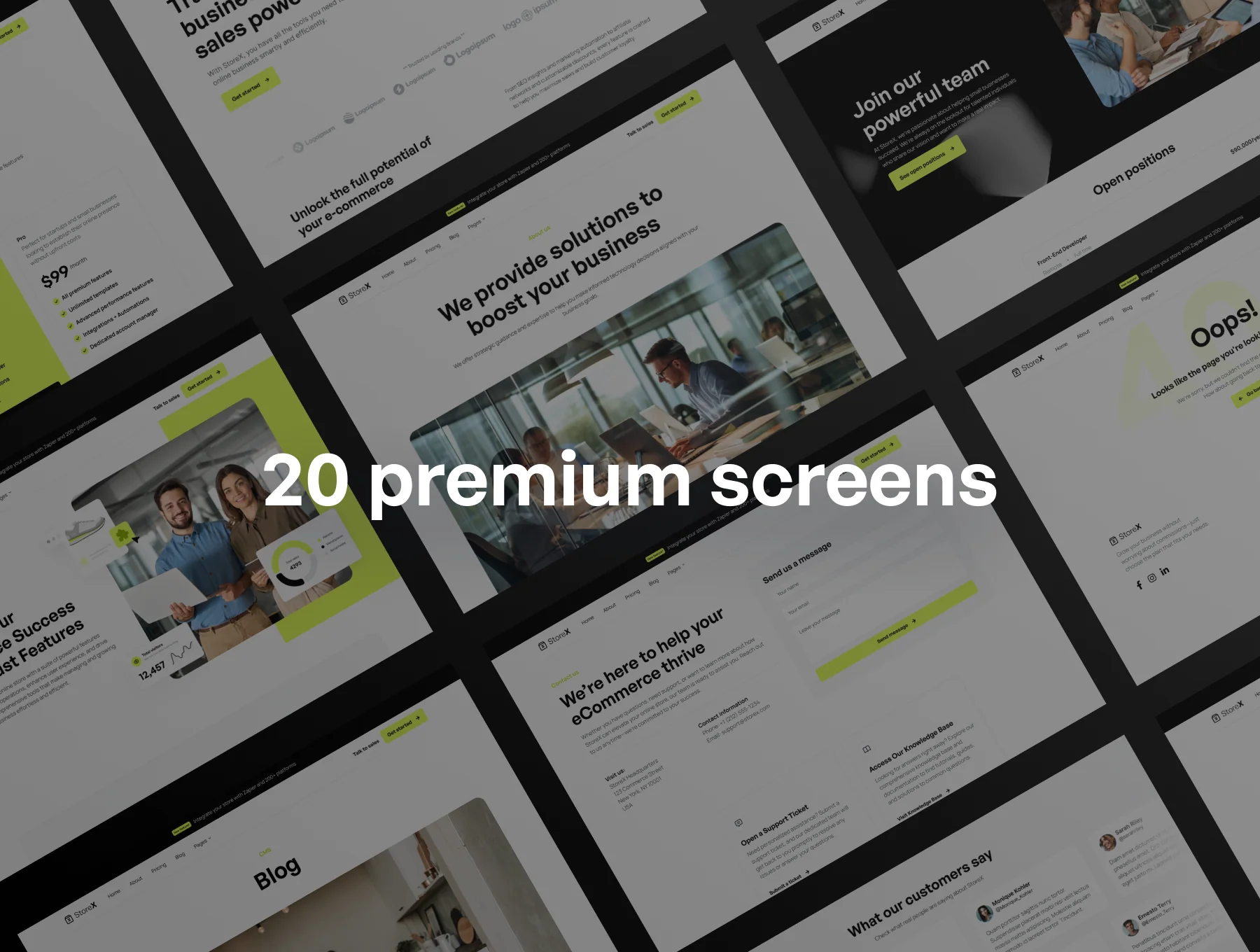 StoreX - SaaS Startup Framer Template 6