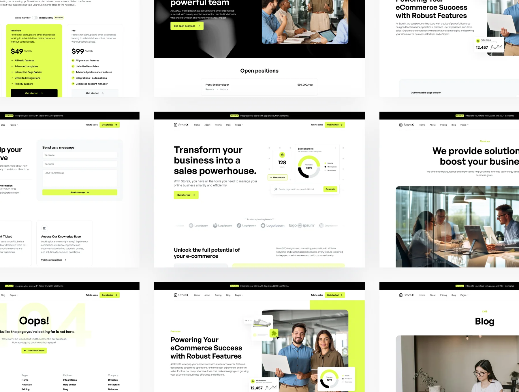 StoreX - SaaS Startup Framer Template 8