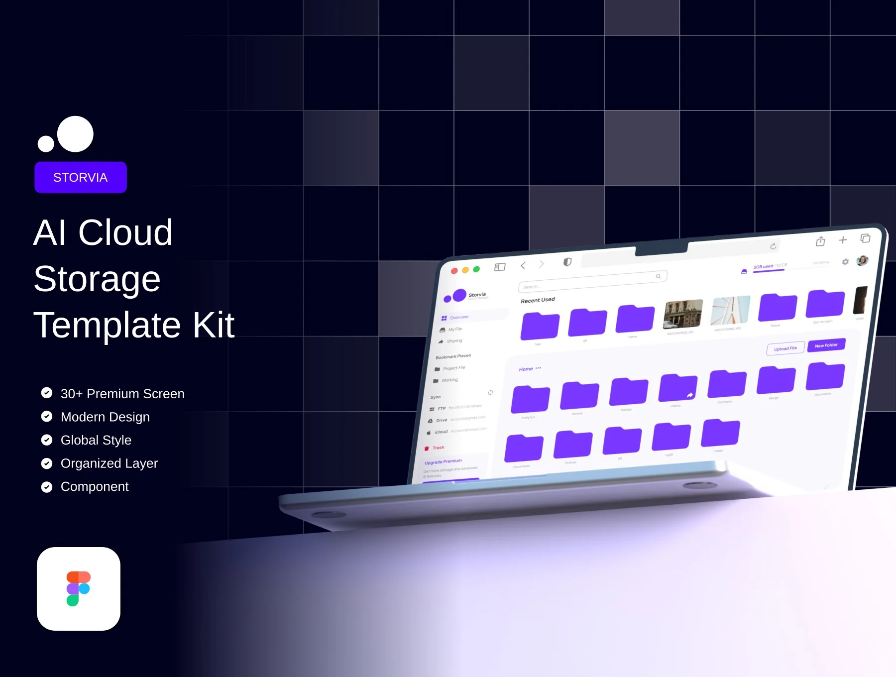 Storvia! - AI Based Cloud Storage Template Kit