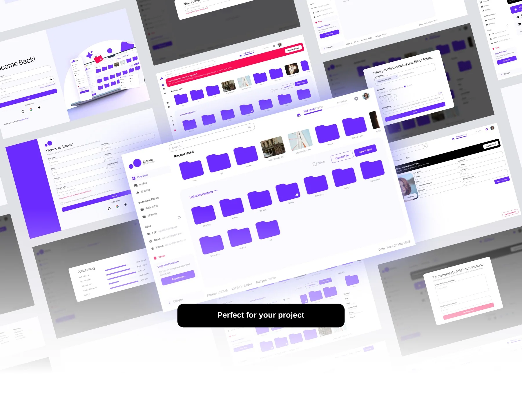 Storvia! - AI Based Cloud Storage Template Kit 5