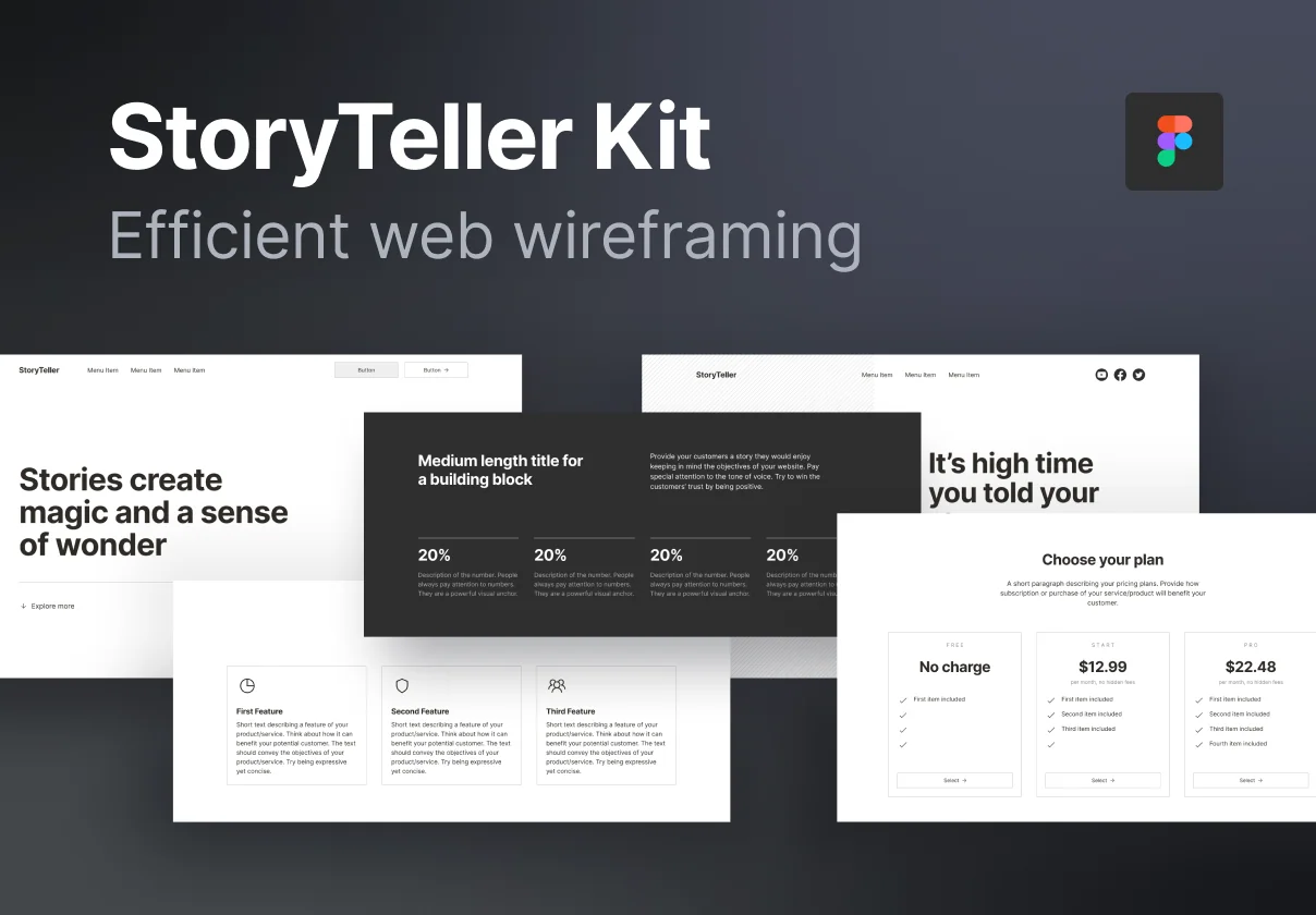 StoryTeller Wireframe Kit