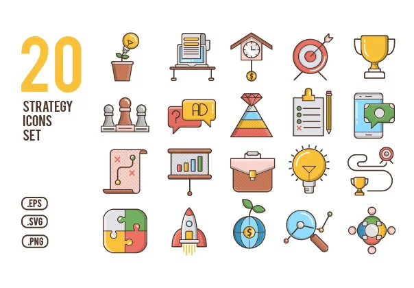 20 Strategy Icons