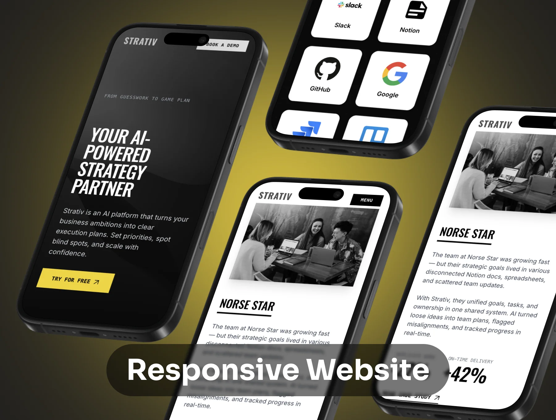 Strativ - AI SaaS Website Template 3