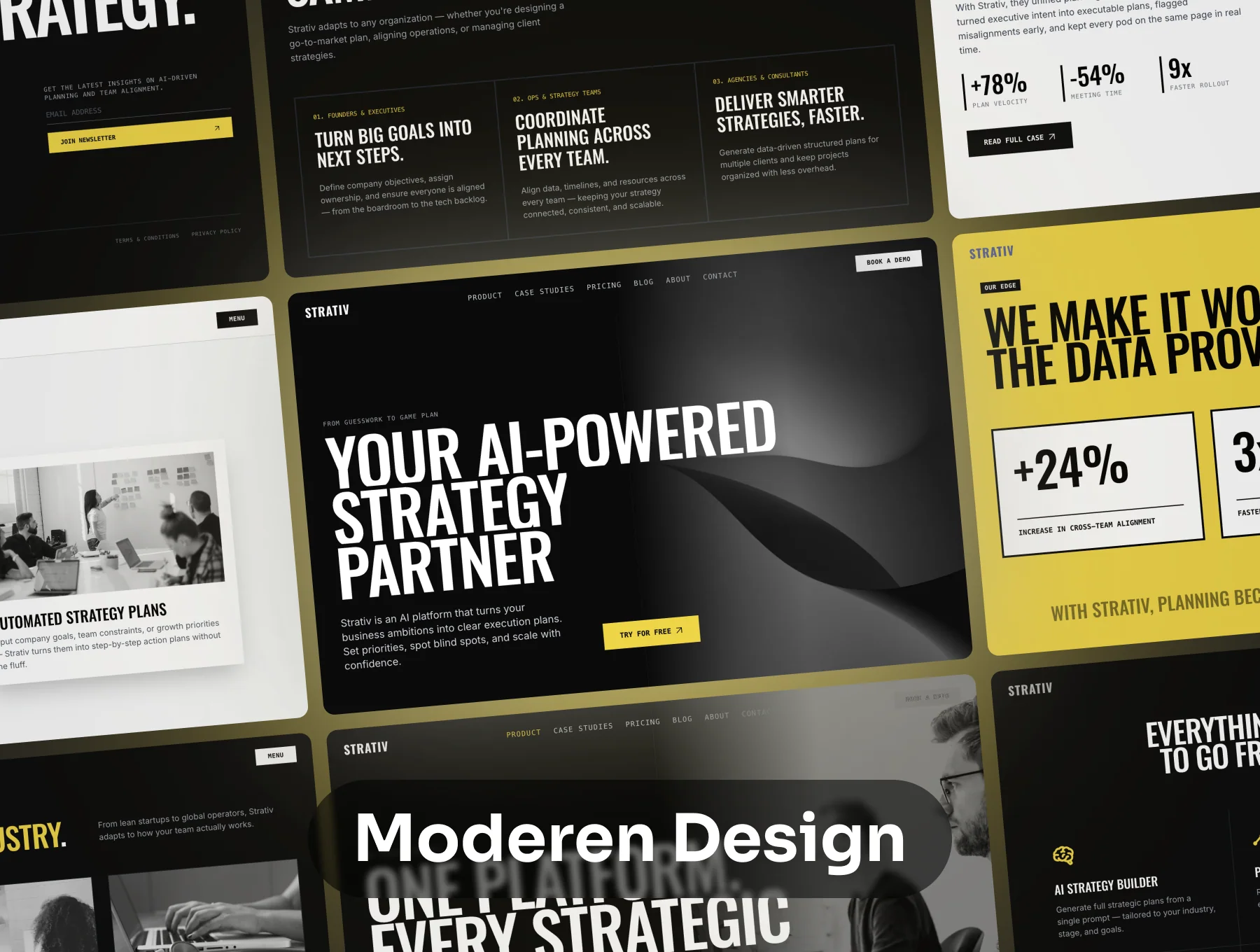 Strativ - AI SaaS Website Template 4