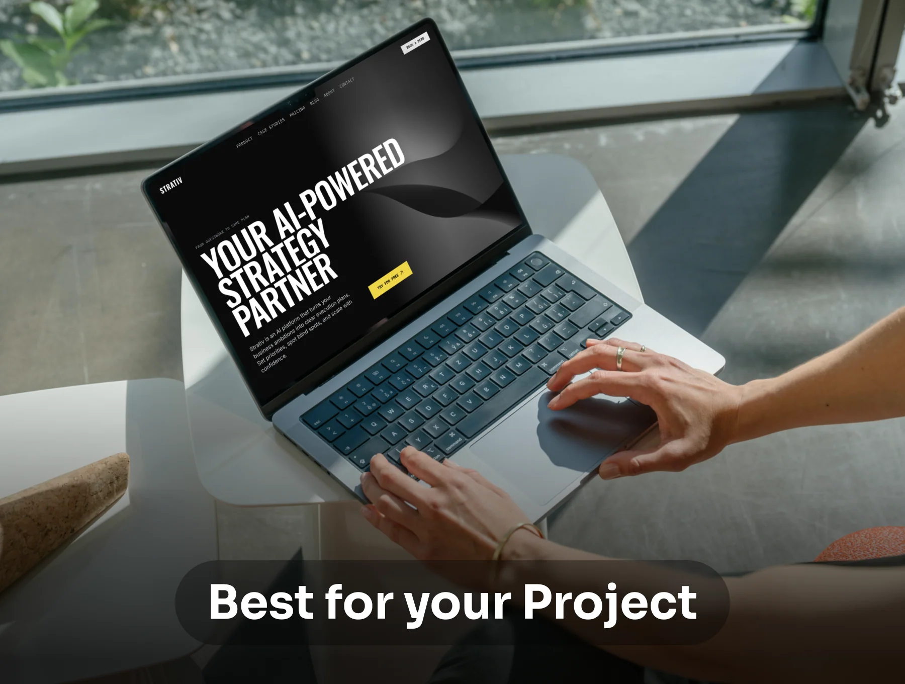Strativ - AI SaaS Website Template 5