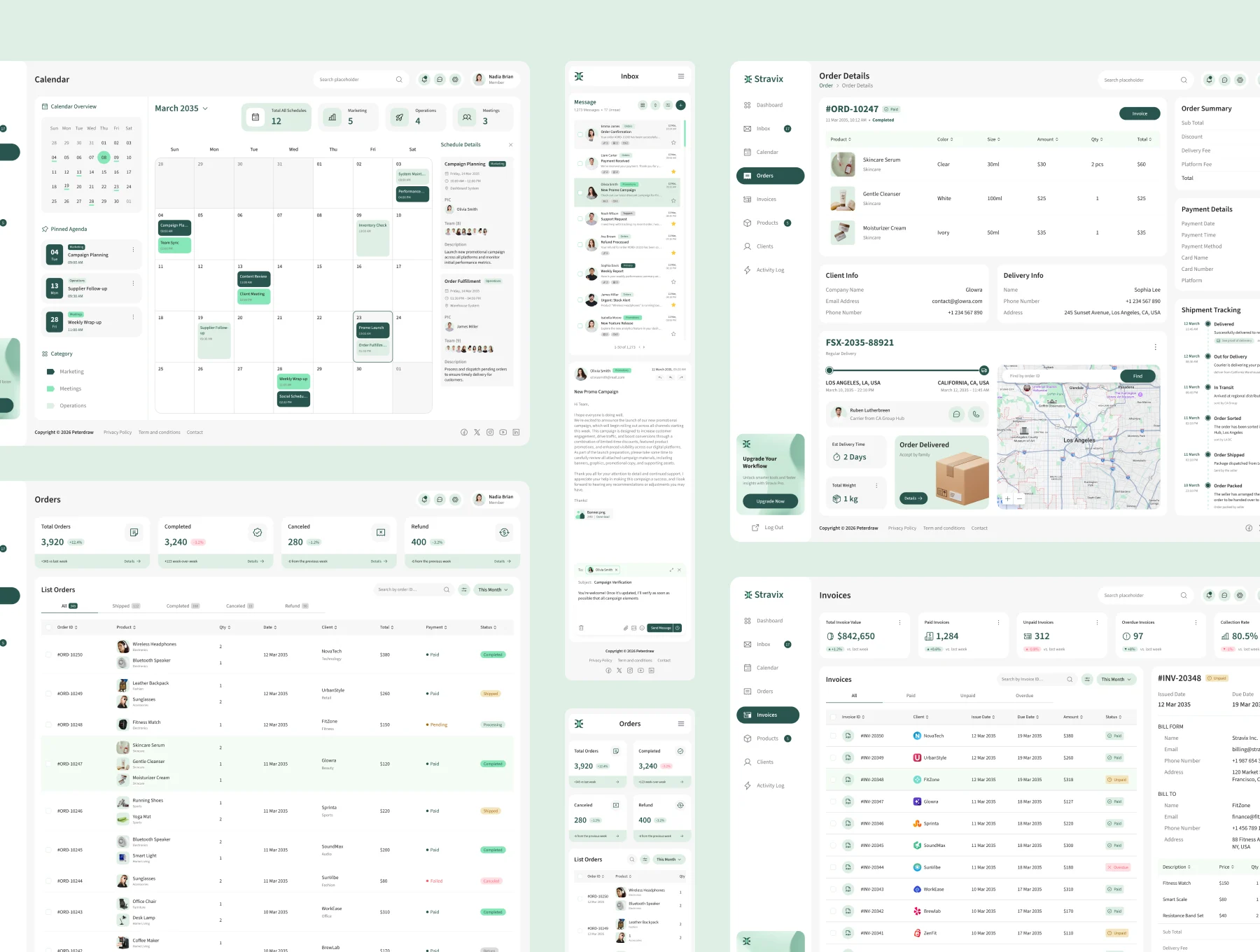Stravix – Sales Admin Dashboard UI Figma Template 3