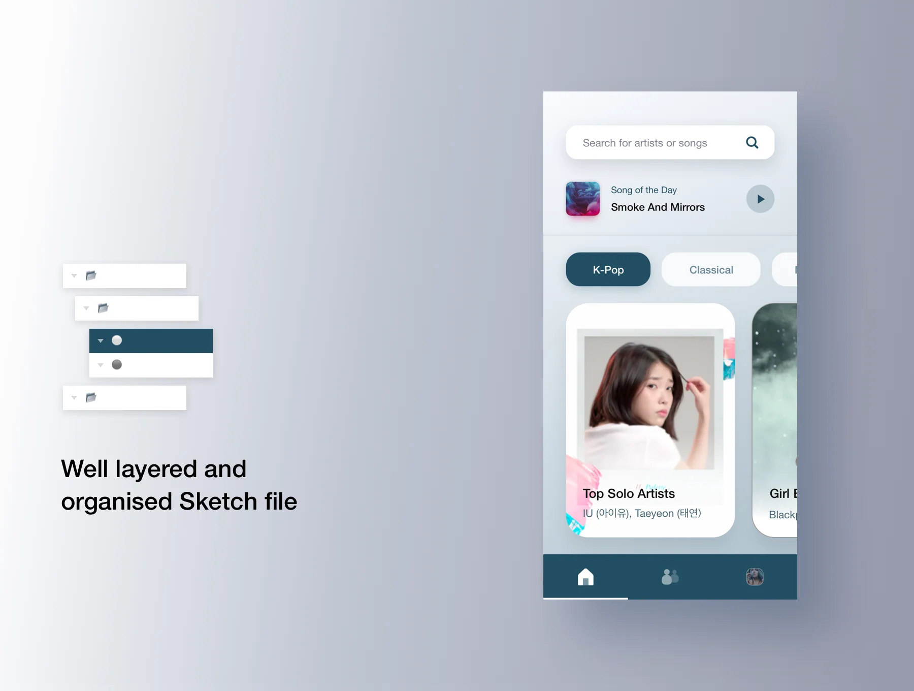 Stream - Social Music UI Kit 2
