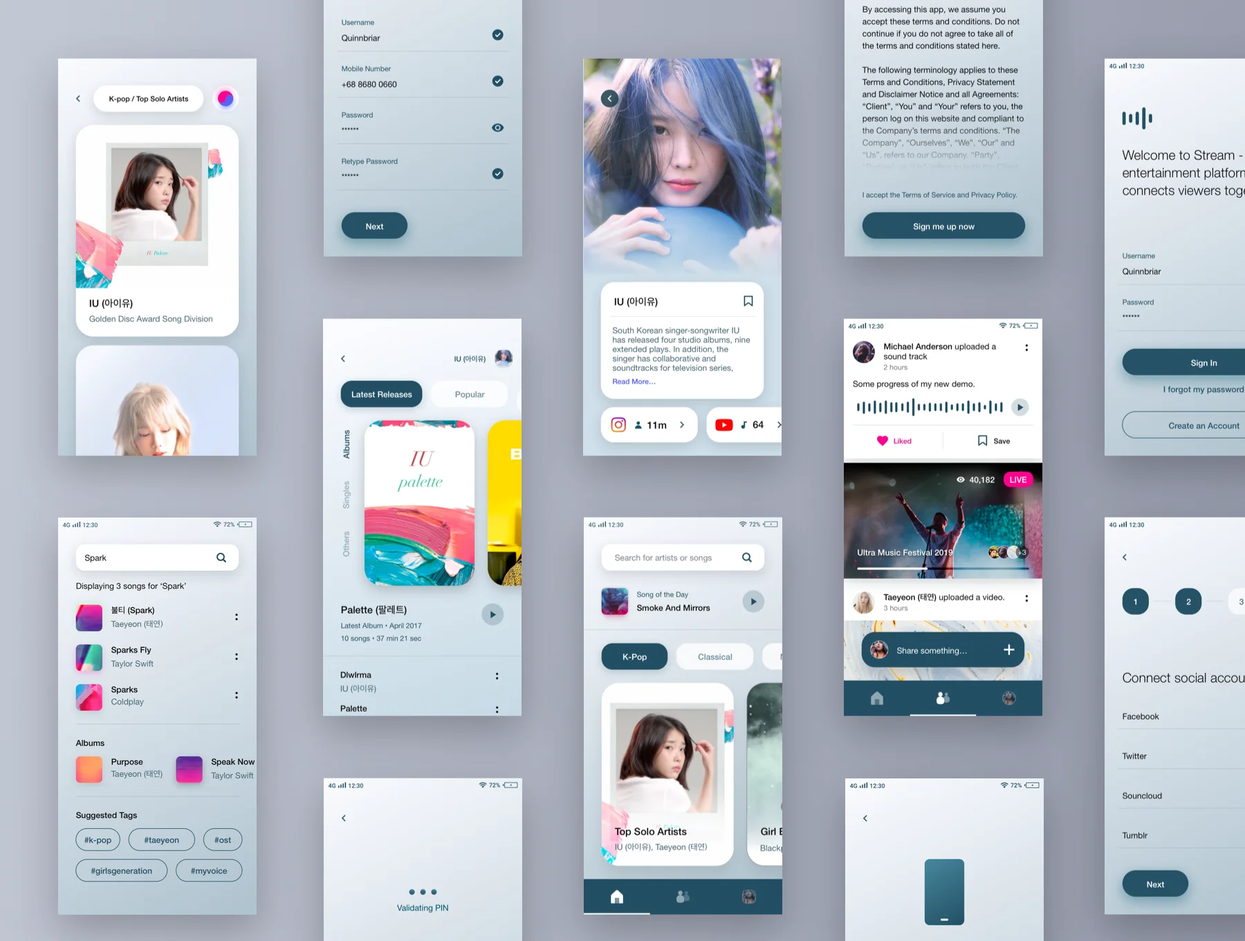 Stream - Social Music UI Kit 5