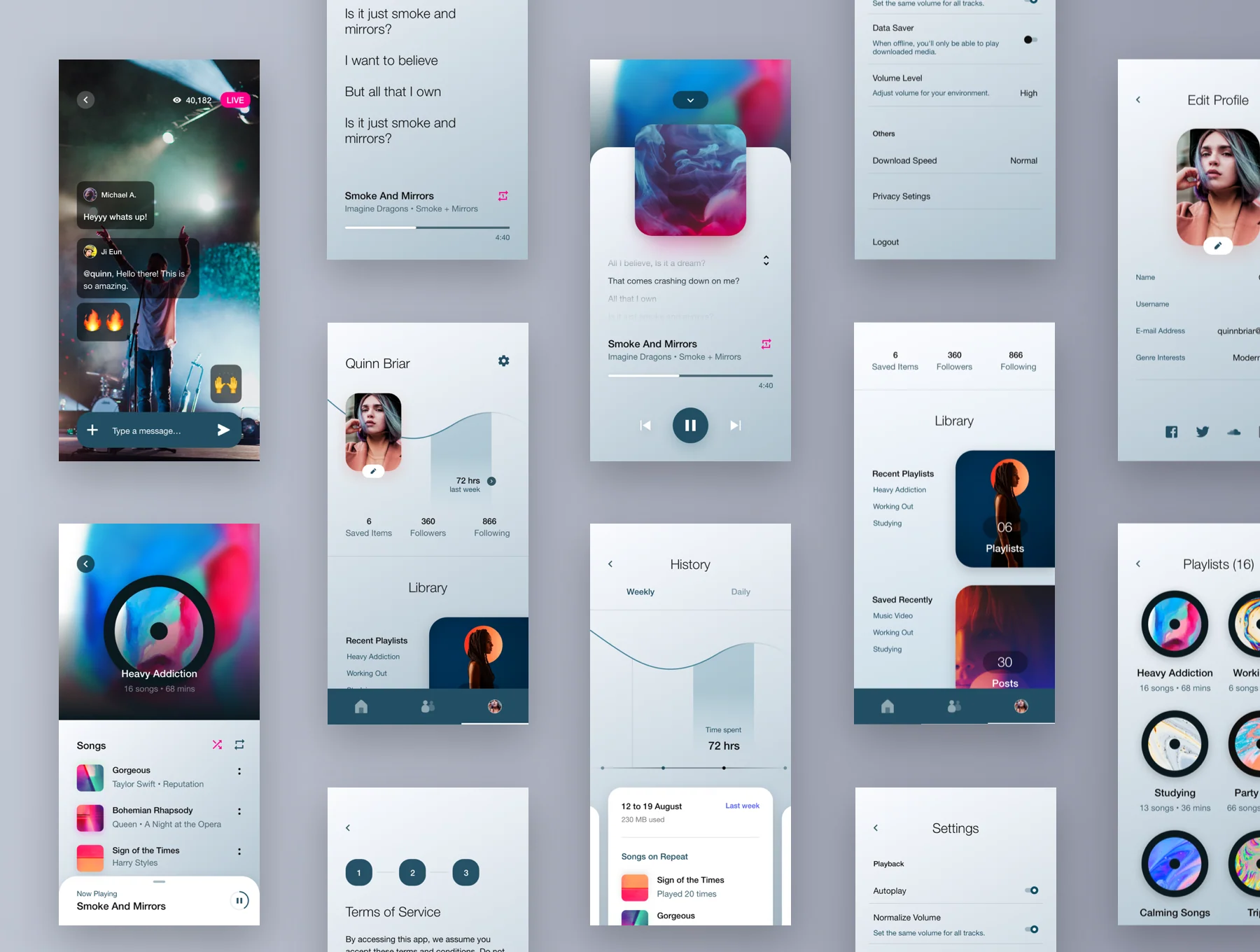 Stream - Social Music UI Kit 6