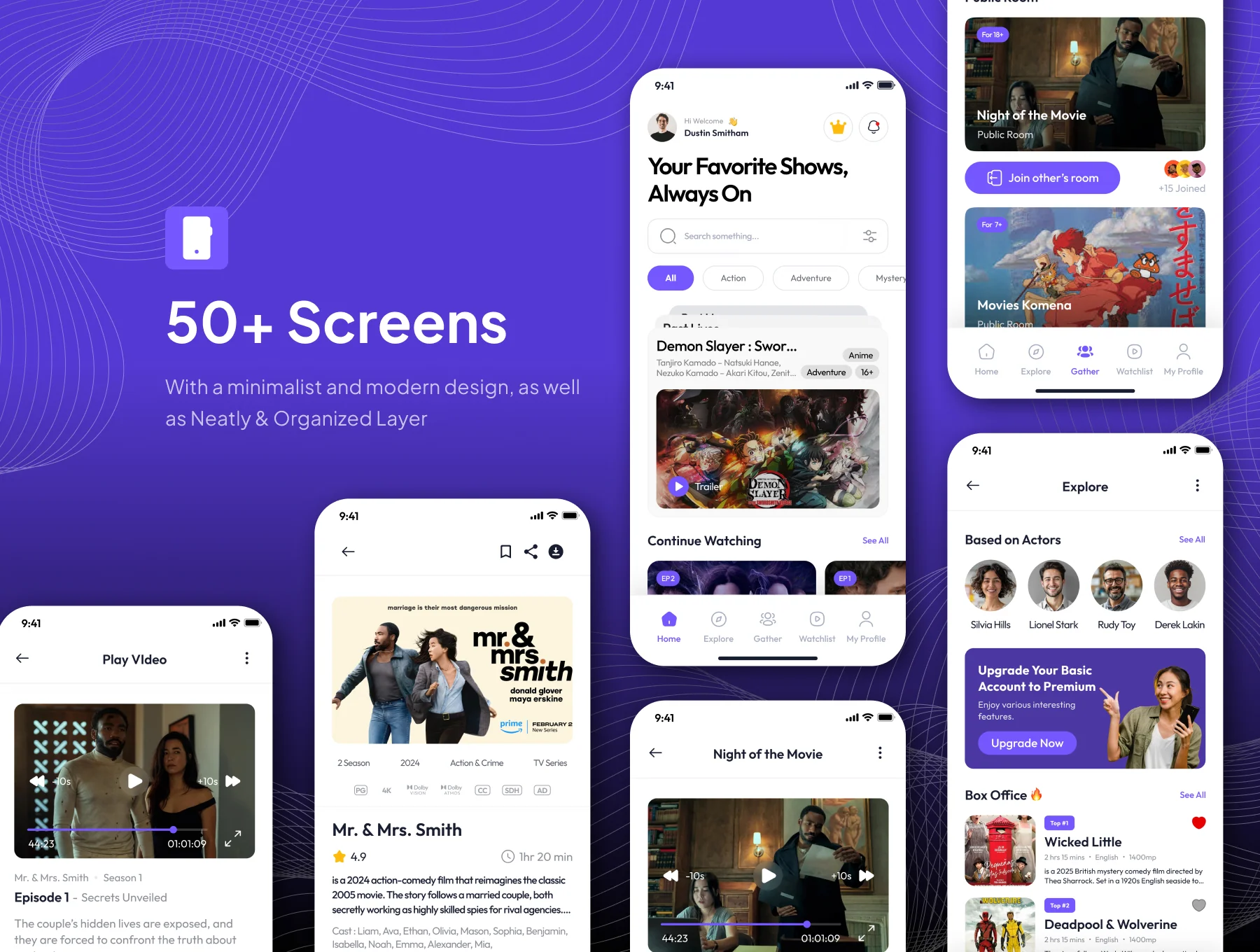 Streamhub -  Streaming Movie  App UI Kit 4