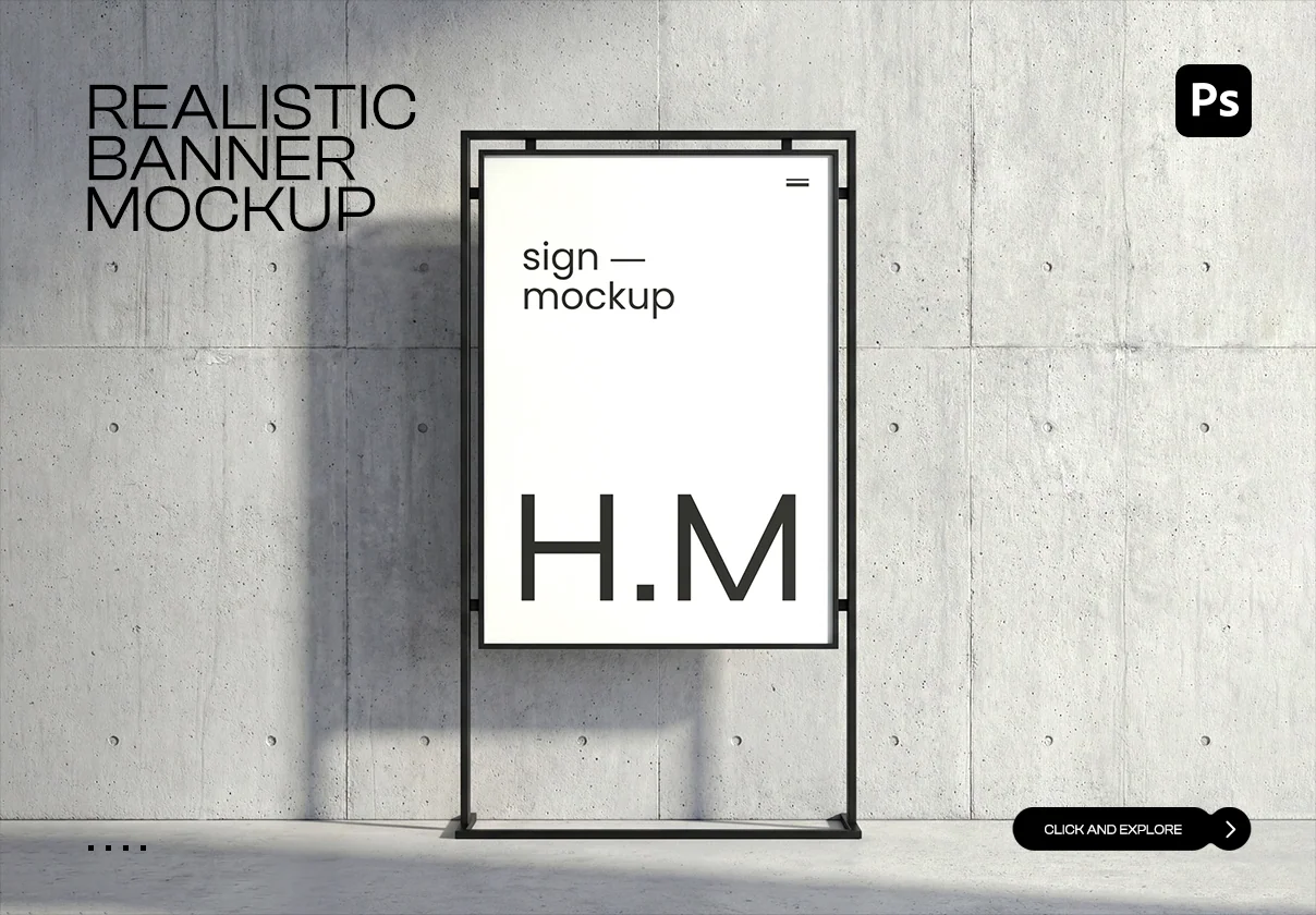 Street Banner Mockup