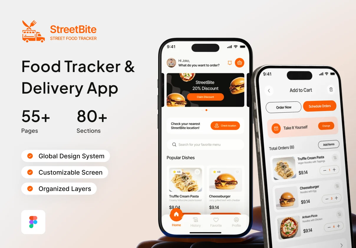 StreetBite – Food Tracker & Delivery App