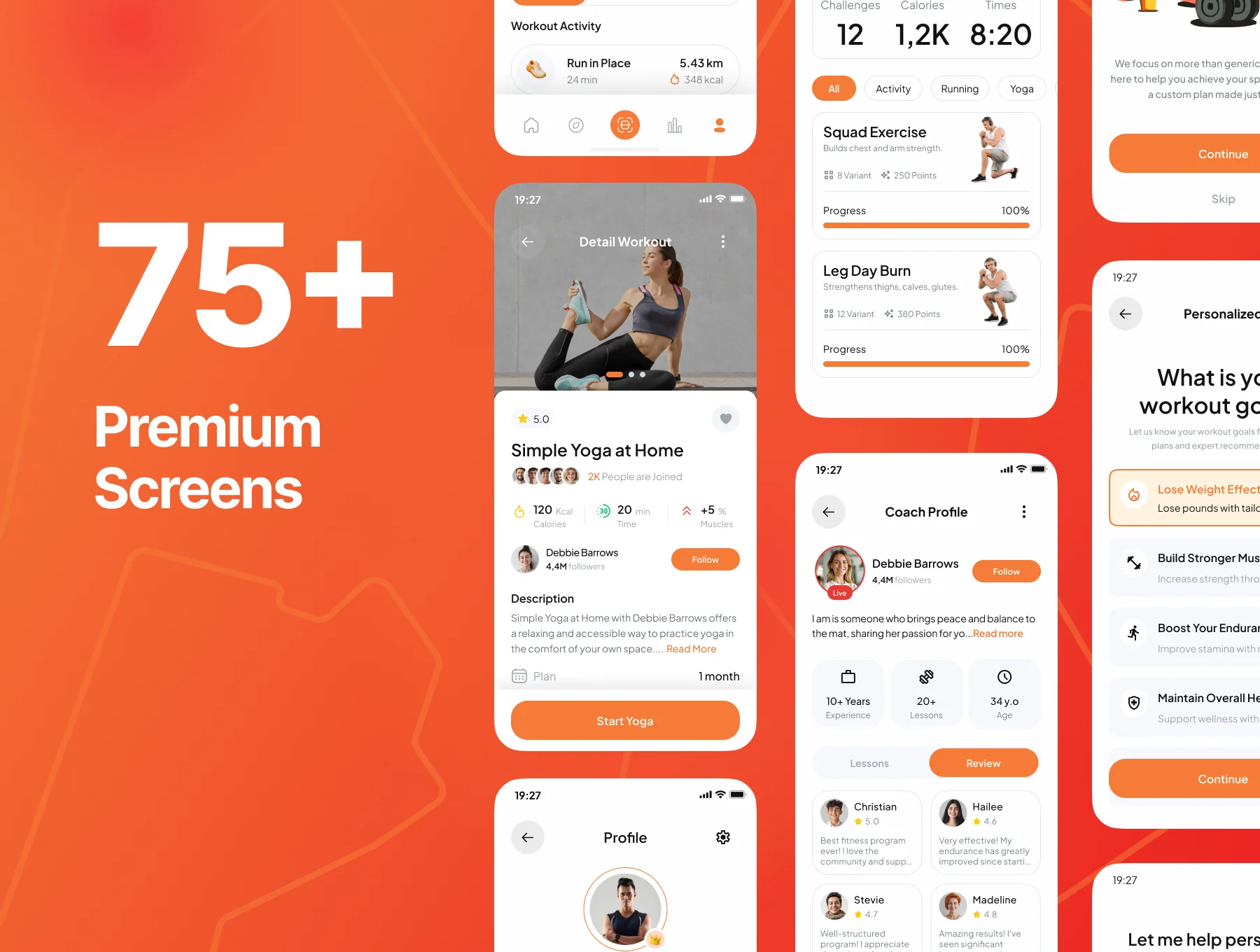 Stride - Smart Fitness App UI Kit 2