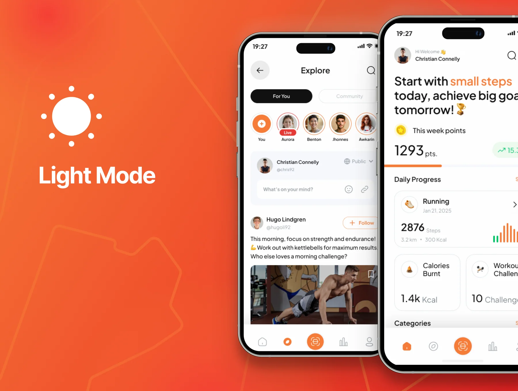Stride - Smart Fitness App UI Kit 3