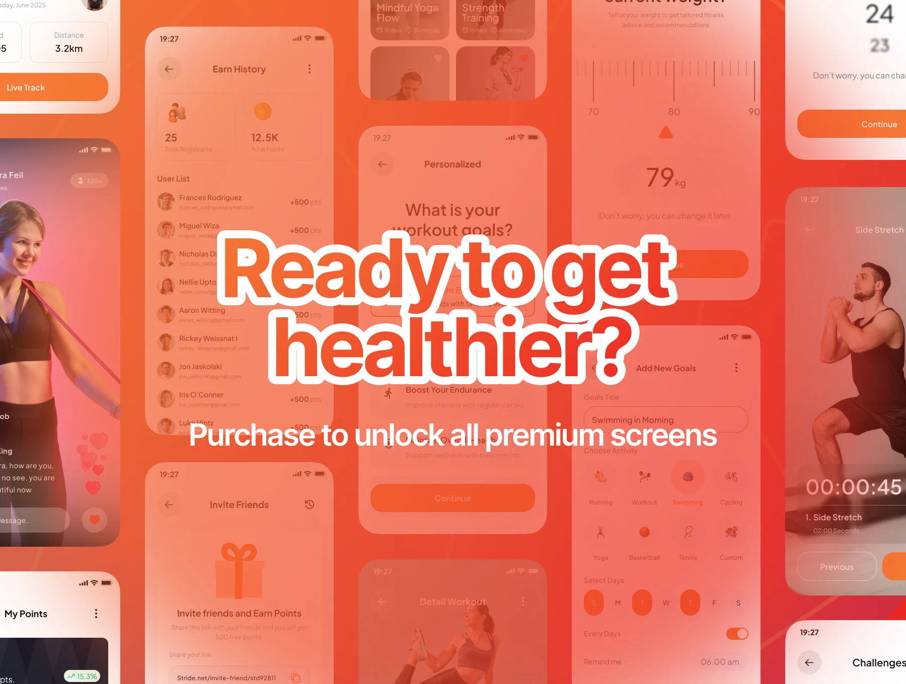 Stride - Smart Fitness App UI Kit 6