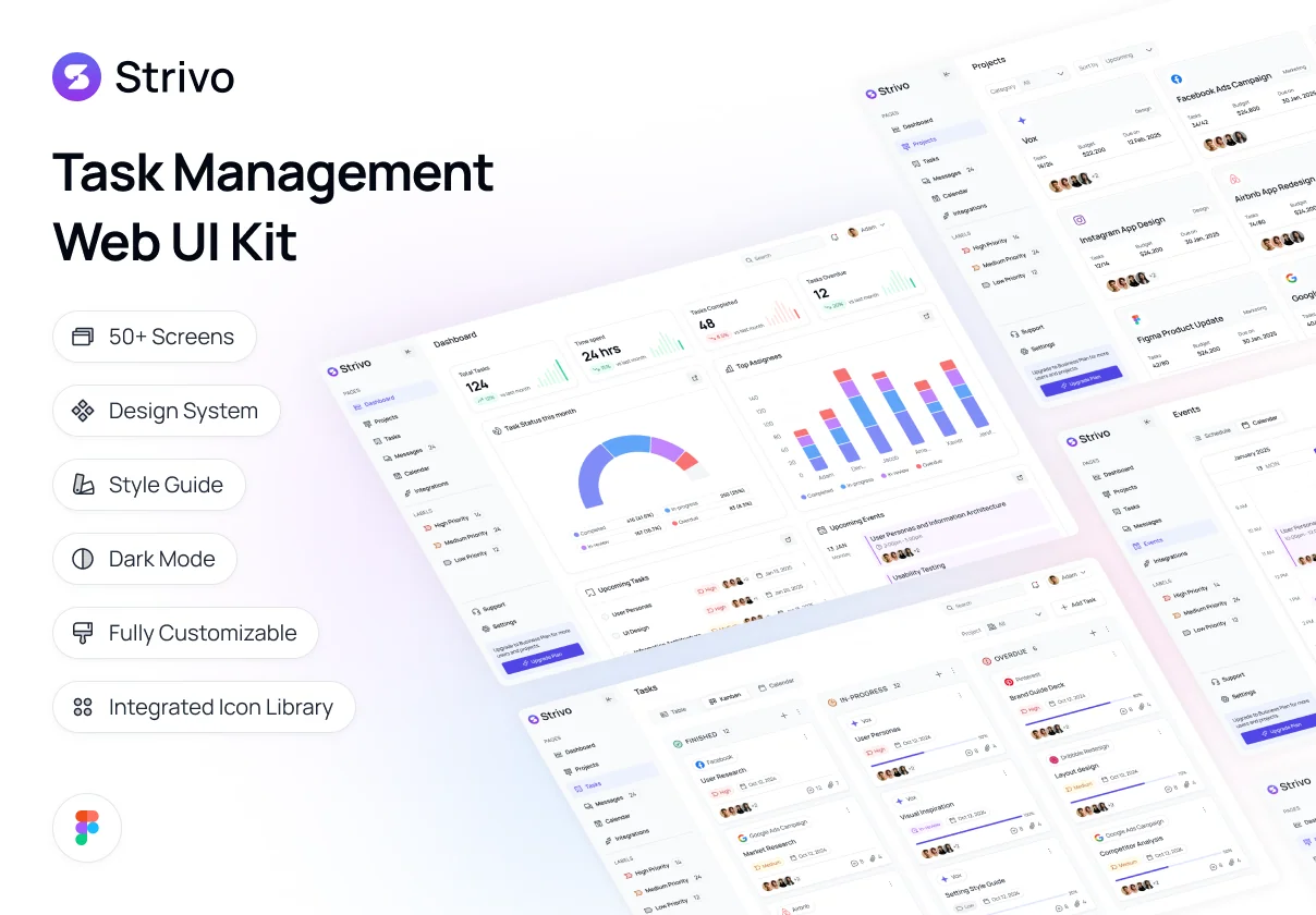 Strivo - Task Management Web UI Kit