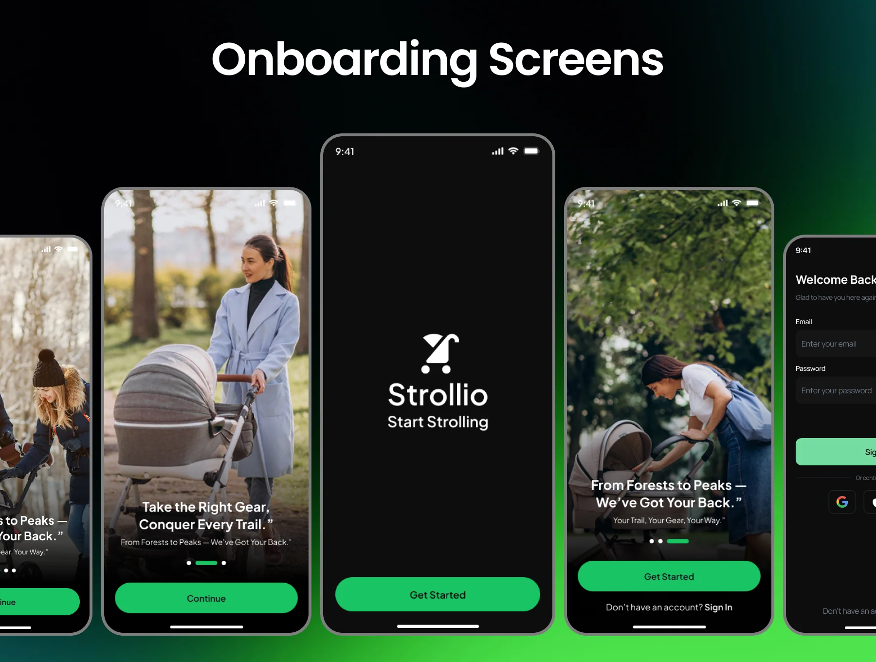 Strollio Stroller Selling Mobile App Ui Kit 3