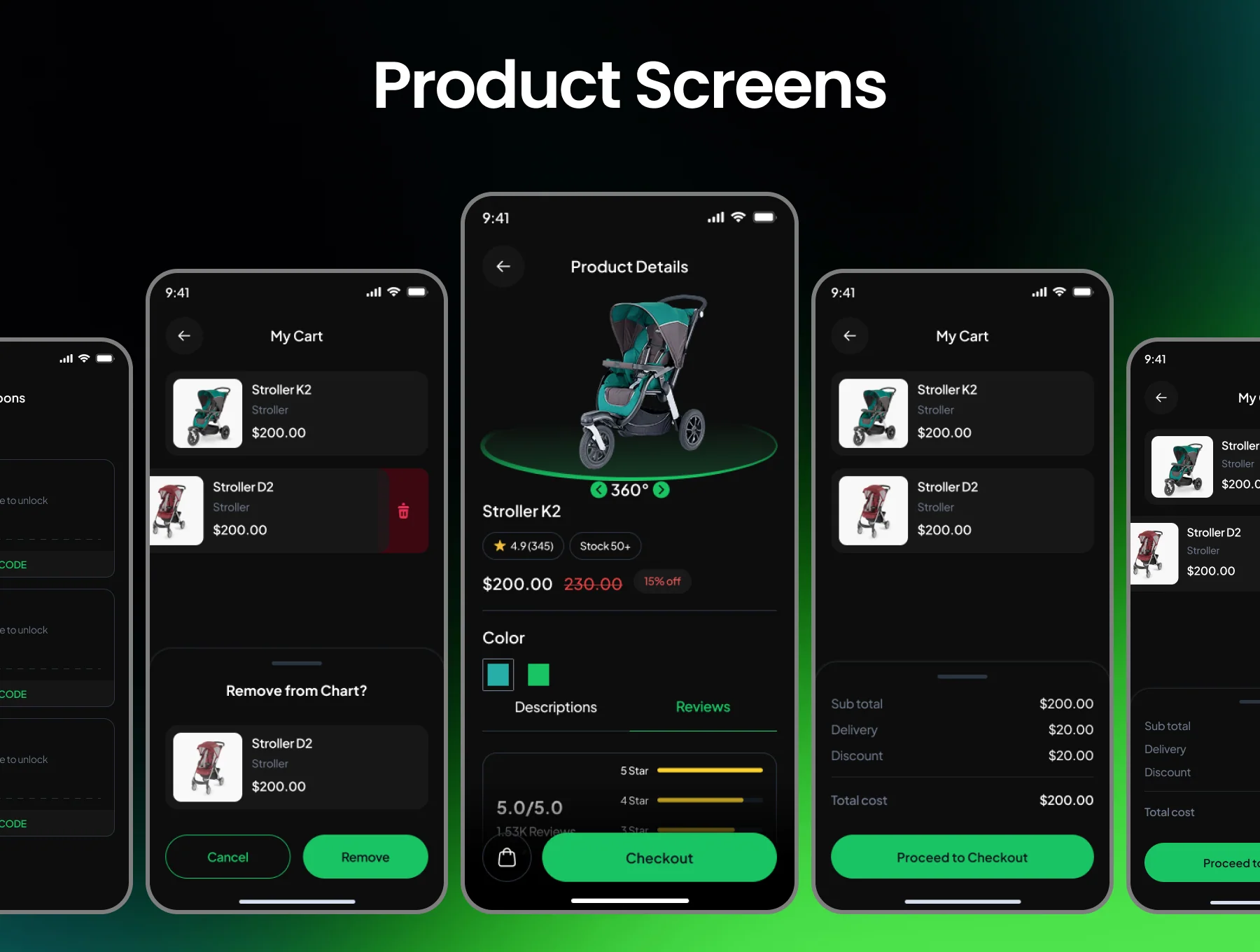 Strollio Stroller Selling Mobile App Ui Kit 6