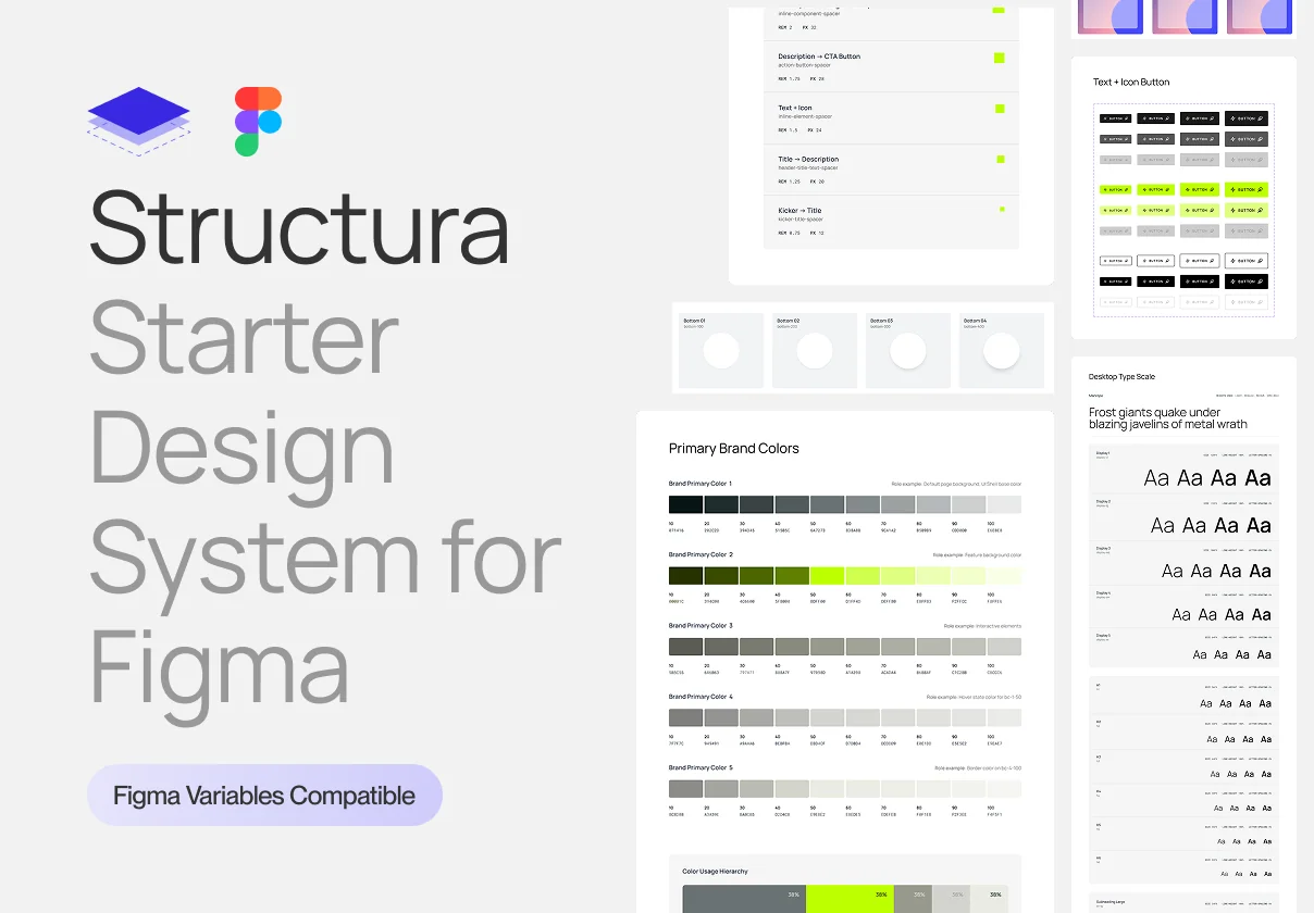 Structura – Starter Design System for Figma
