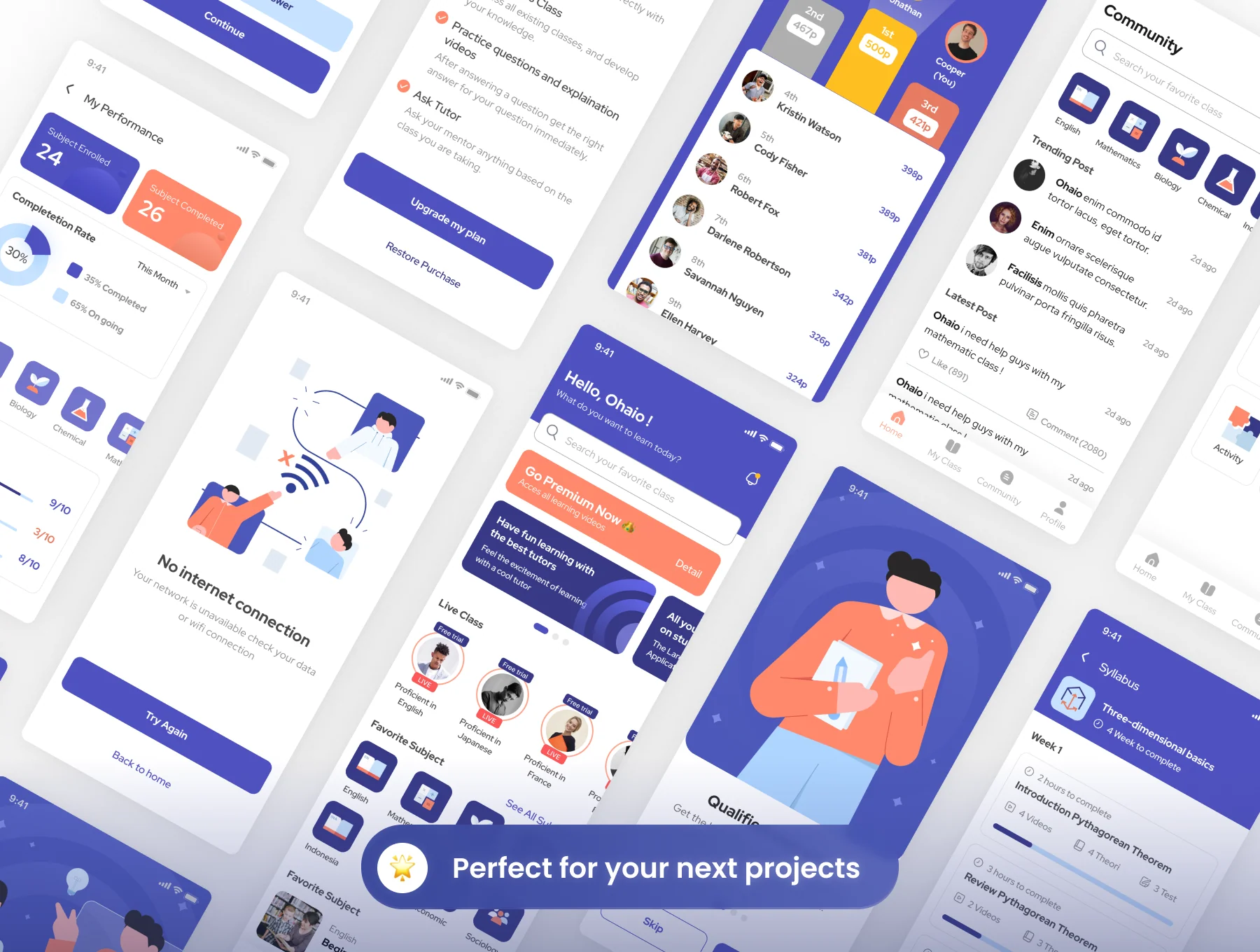 Studenify - Elearning Mobile UI Kit 4