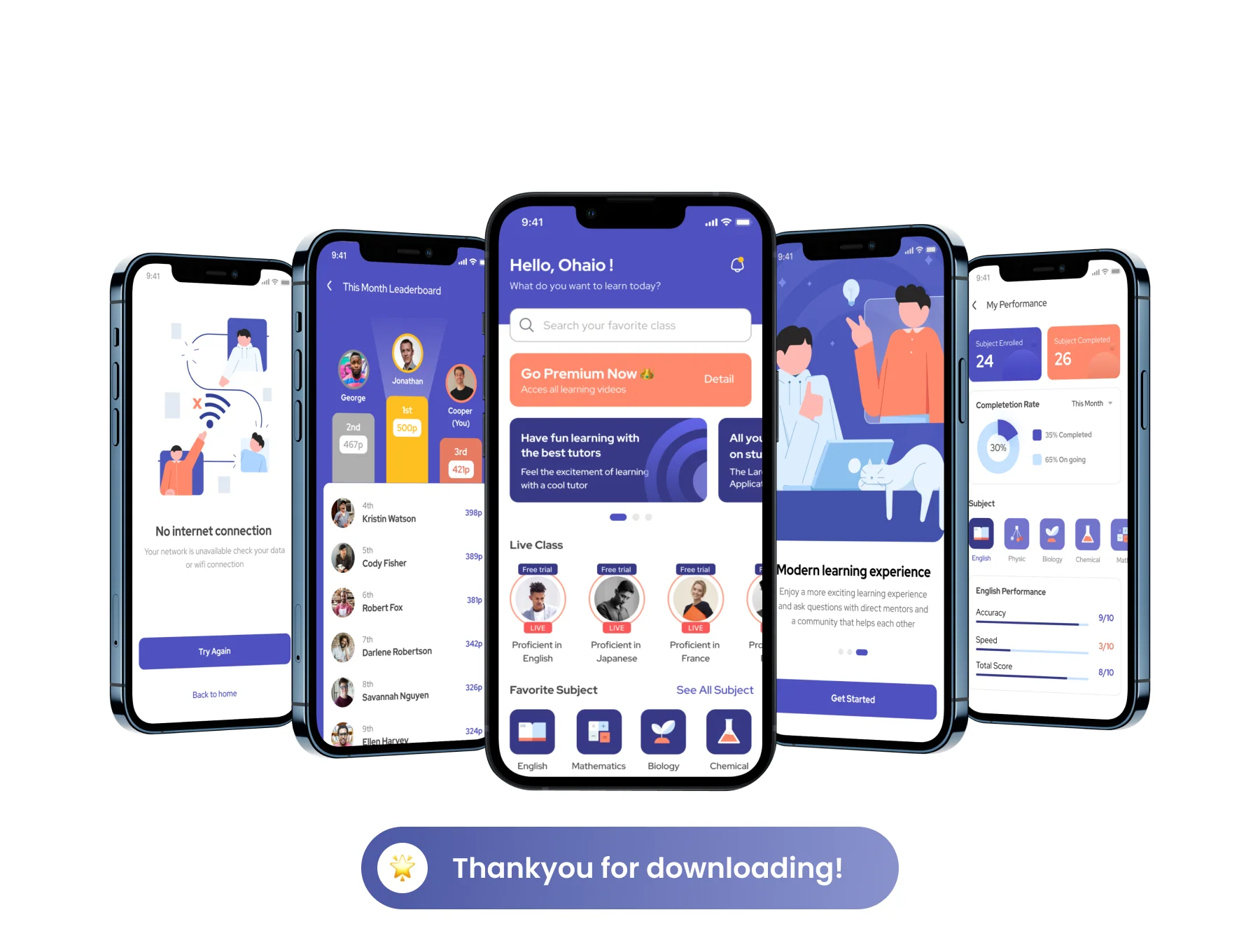 Studenify - Elearning Mobile UI Kit 6