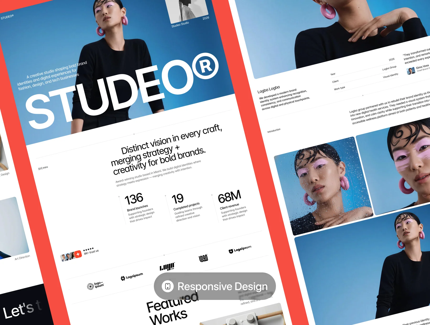 Studeo - Creative Agency Website Template 3