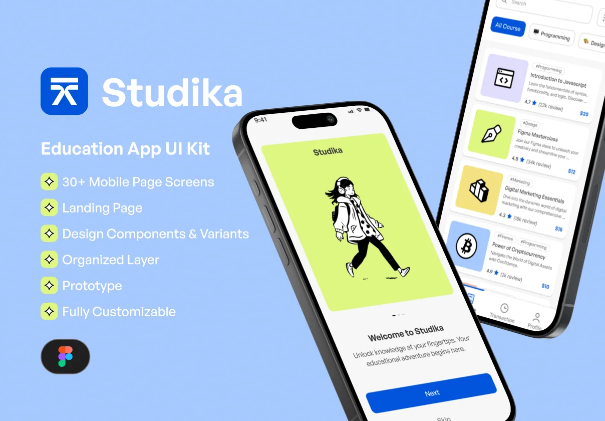 Studika - Education App UI KIT