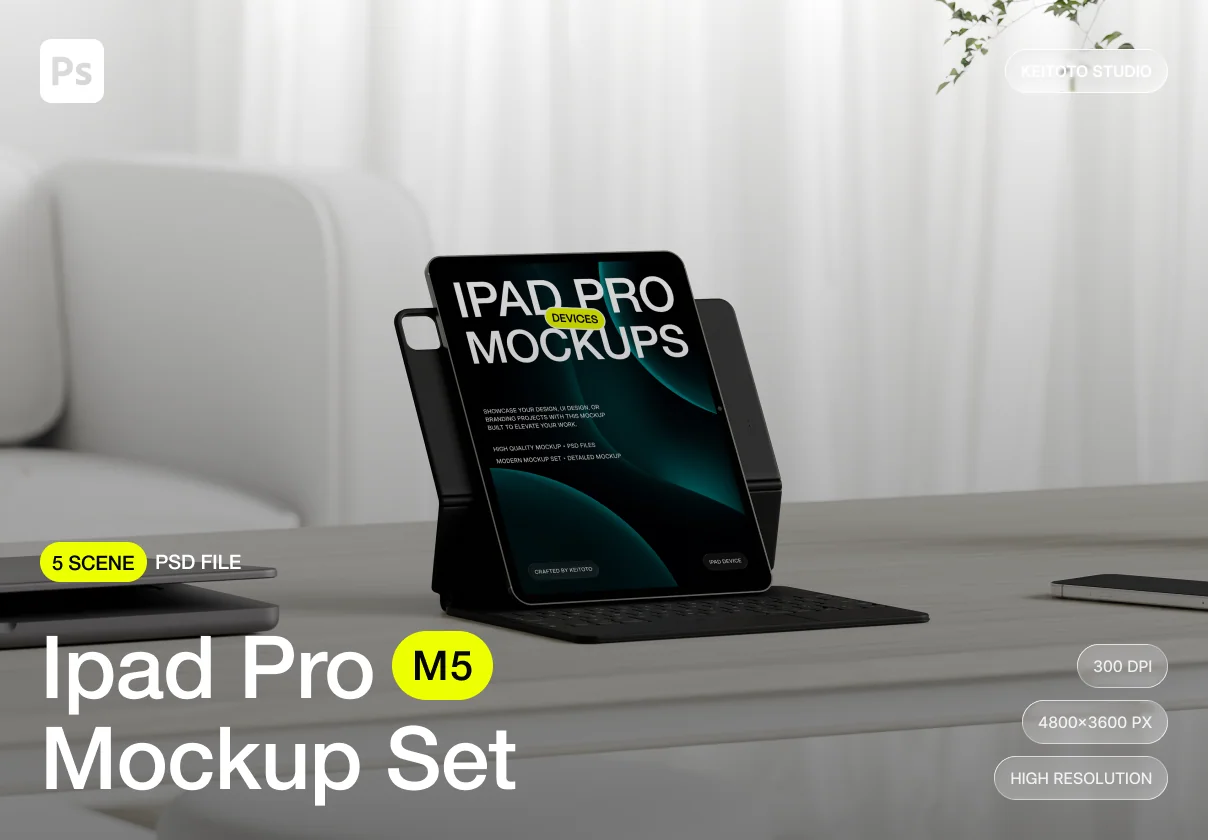 Studio Calm iPad Pro Device Mockup Collection