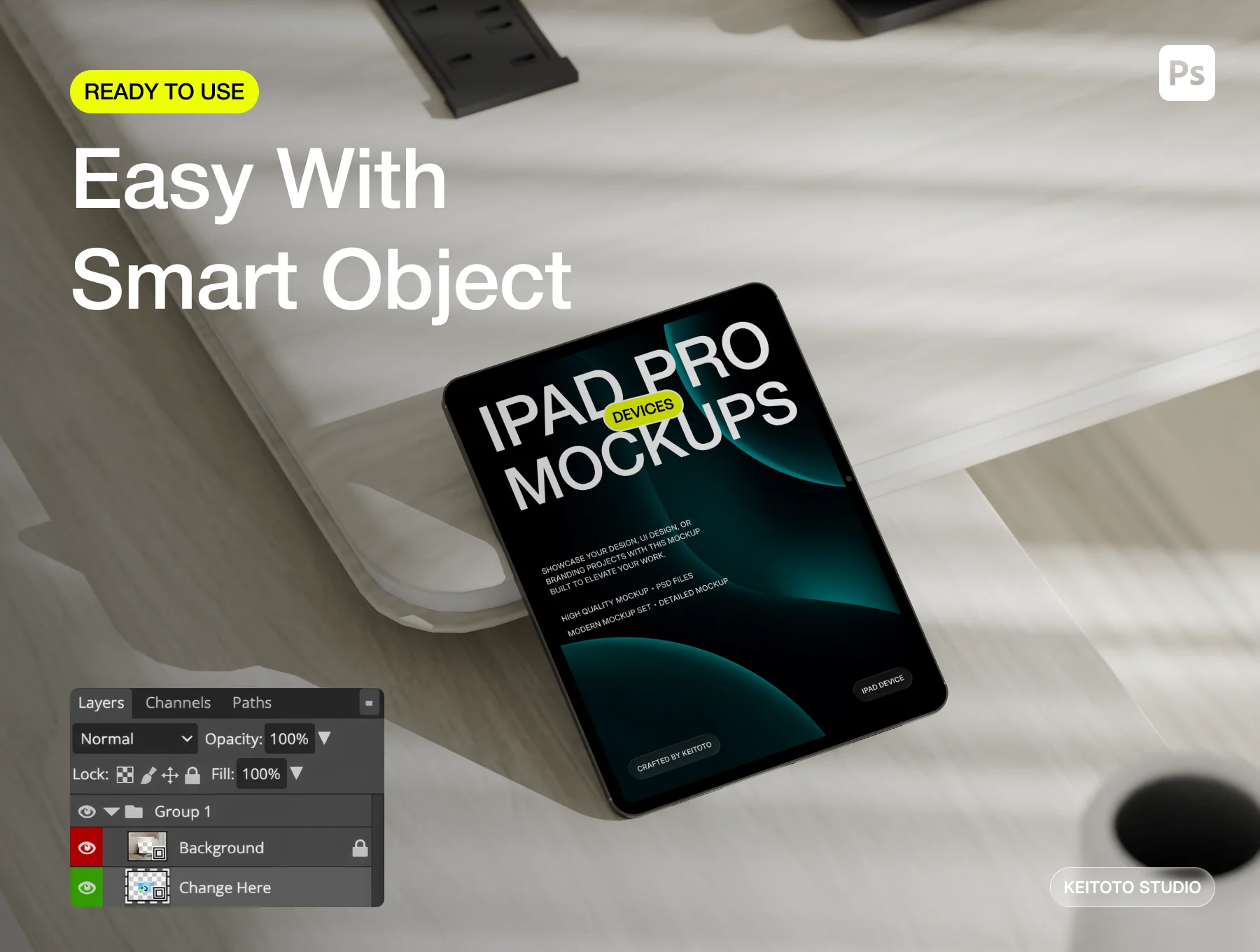 Studio Calm iPad Pro Device Mockup Collection 3
