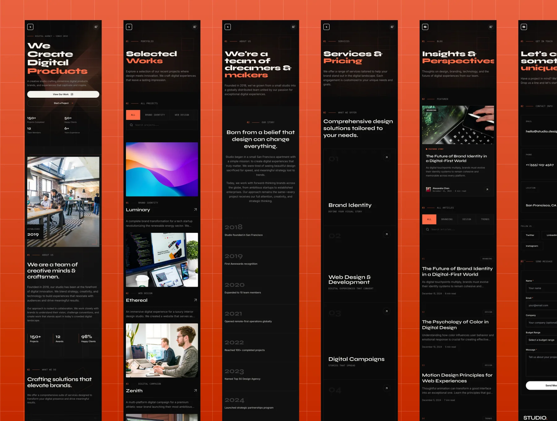STUDIO - Premium Digital Agency Template 5