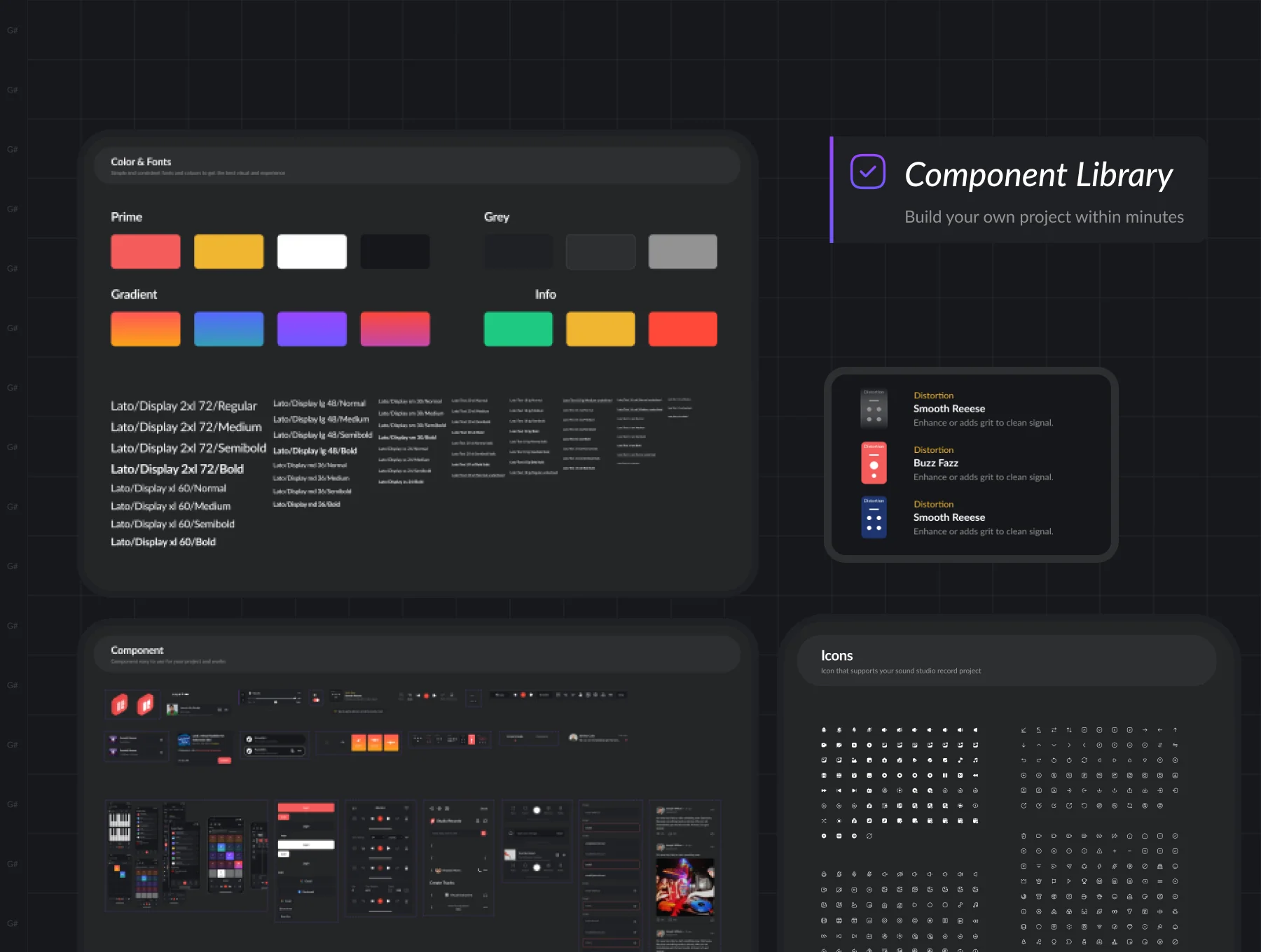 Studio Records DAW UI Kit 5