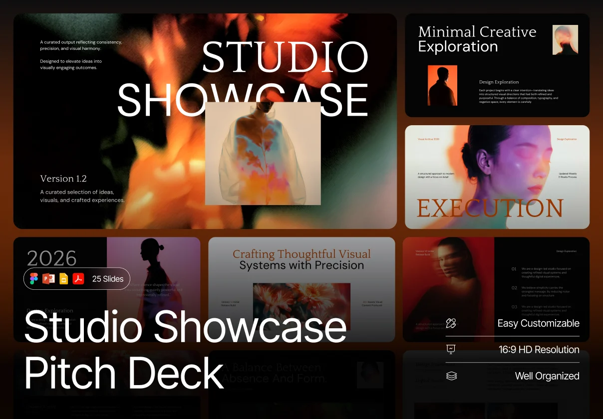 Studio Showcase Pitch Deck Presentation Template