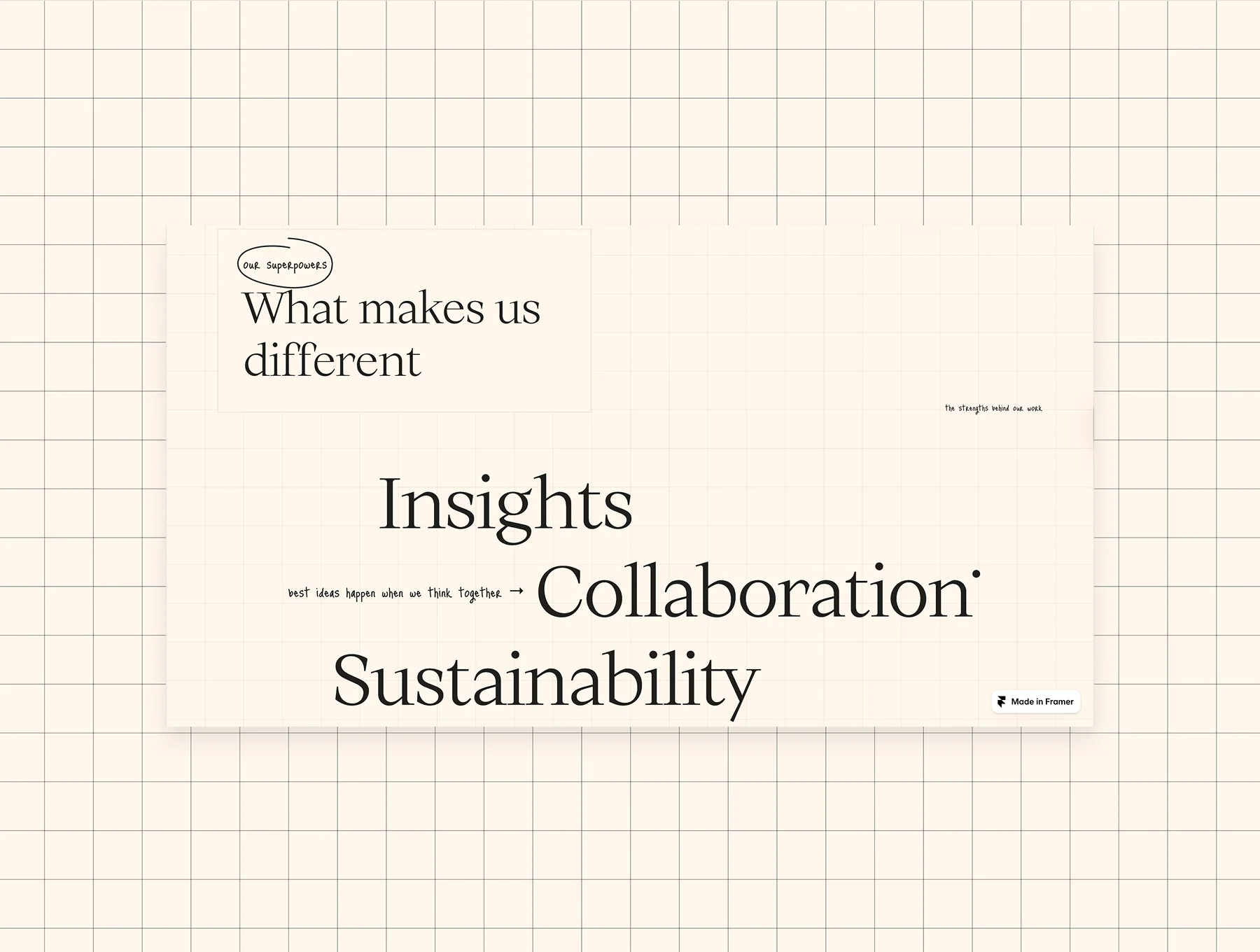 Studio Think | Portfolio Framer Template 4