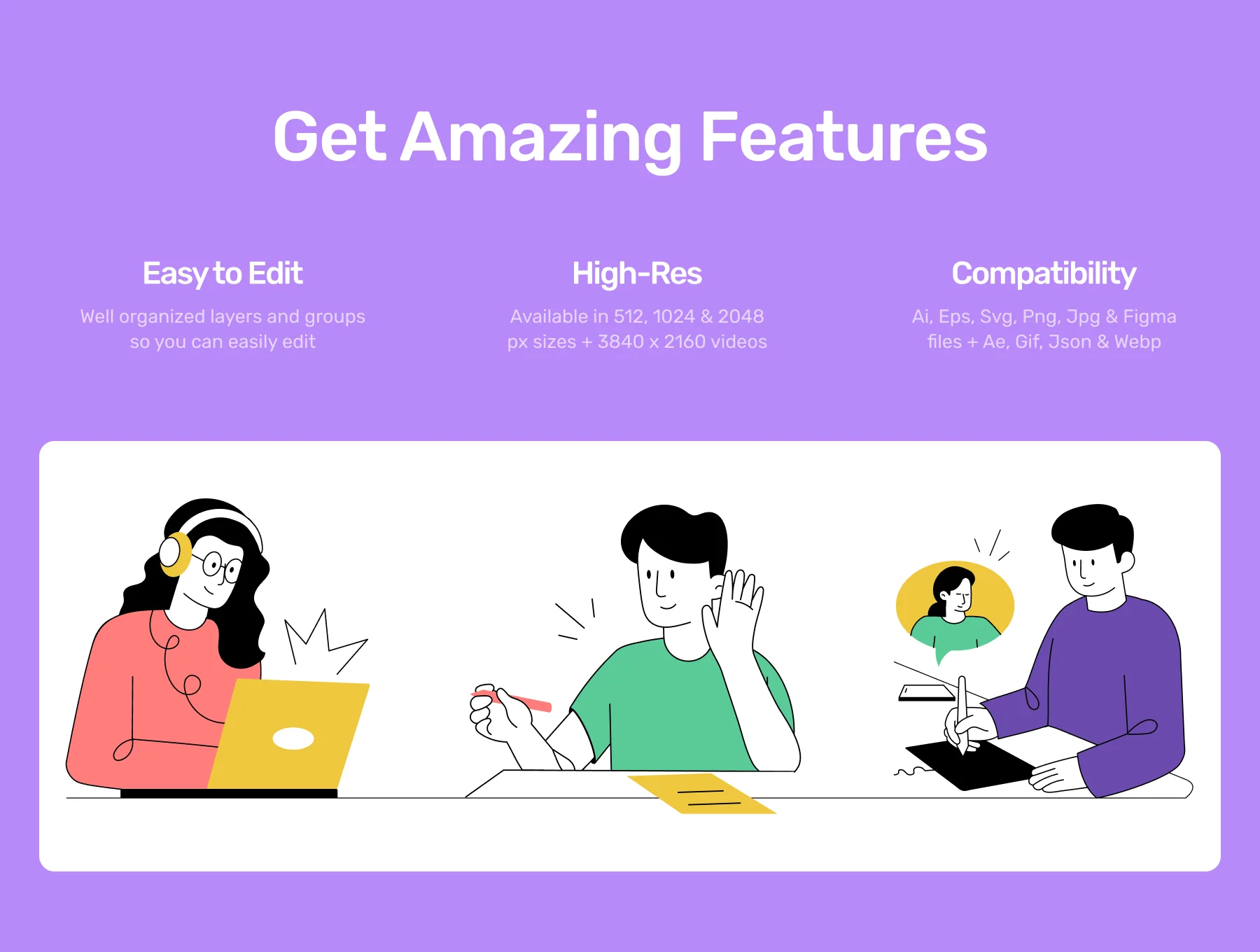 Study and Growth Illustrations Bundle 2