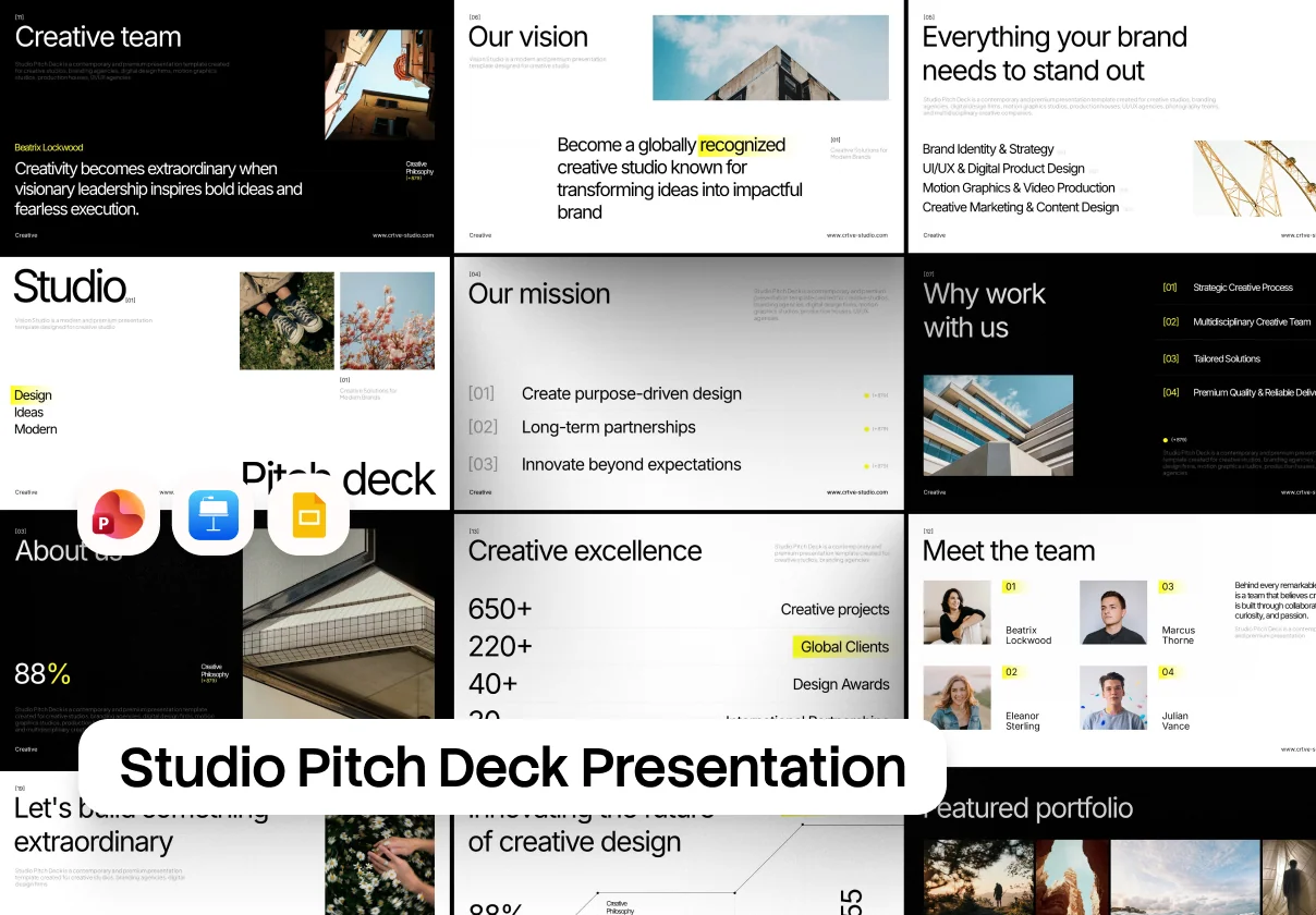 Studio Pitch Deck