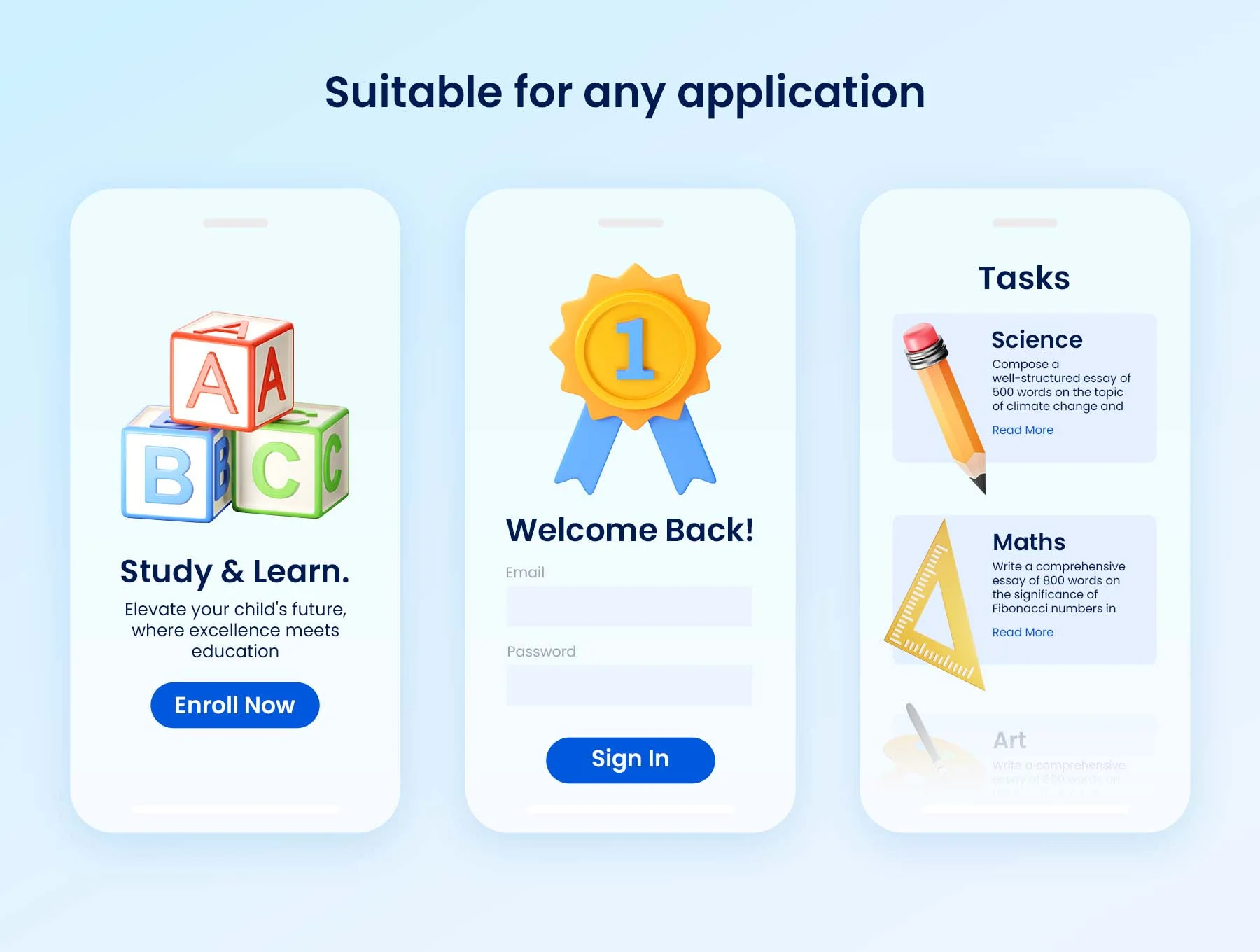 Stuudy School & Education 3D Icons 4