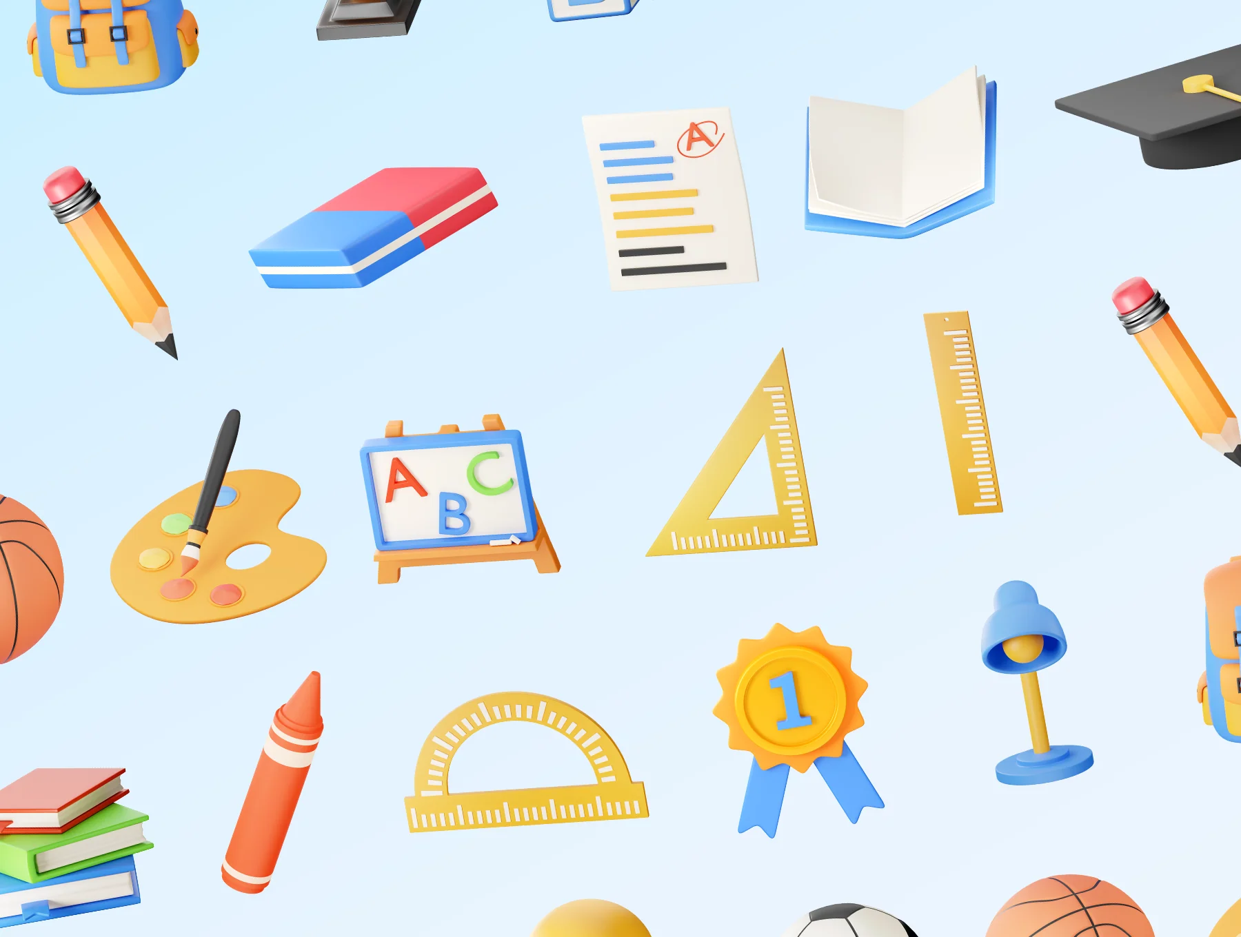 Stuudy School & Education 3D Icons 8