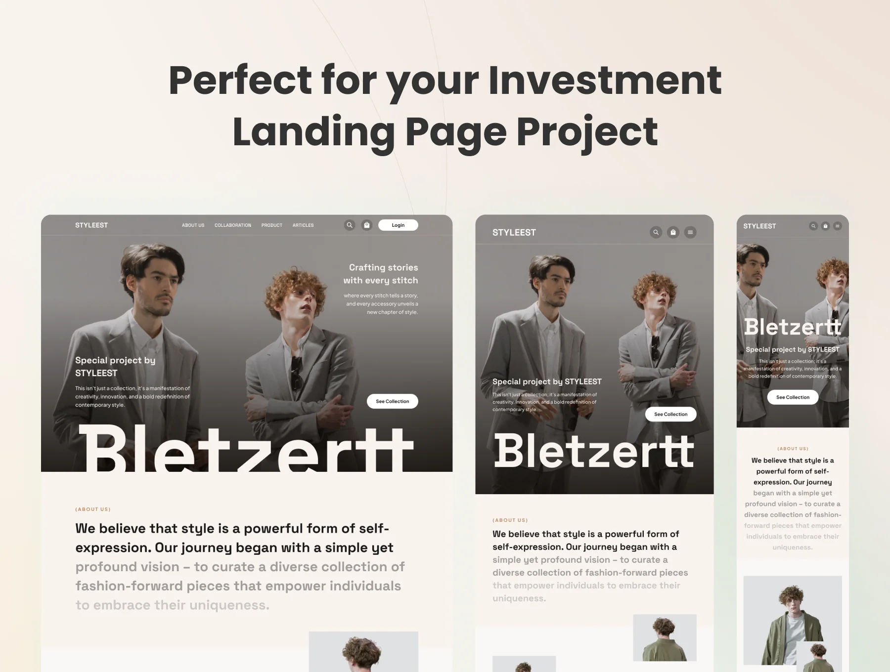 Styleest - Fashion Landing Page Template 9