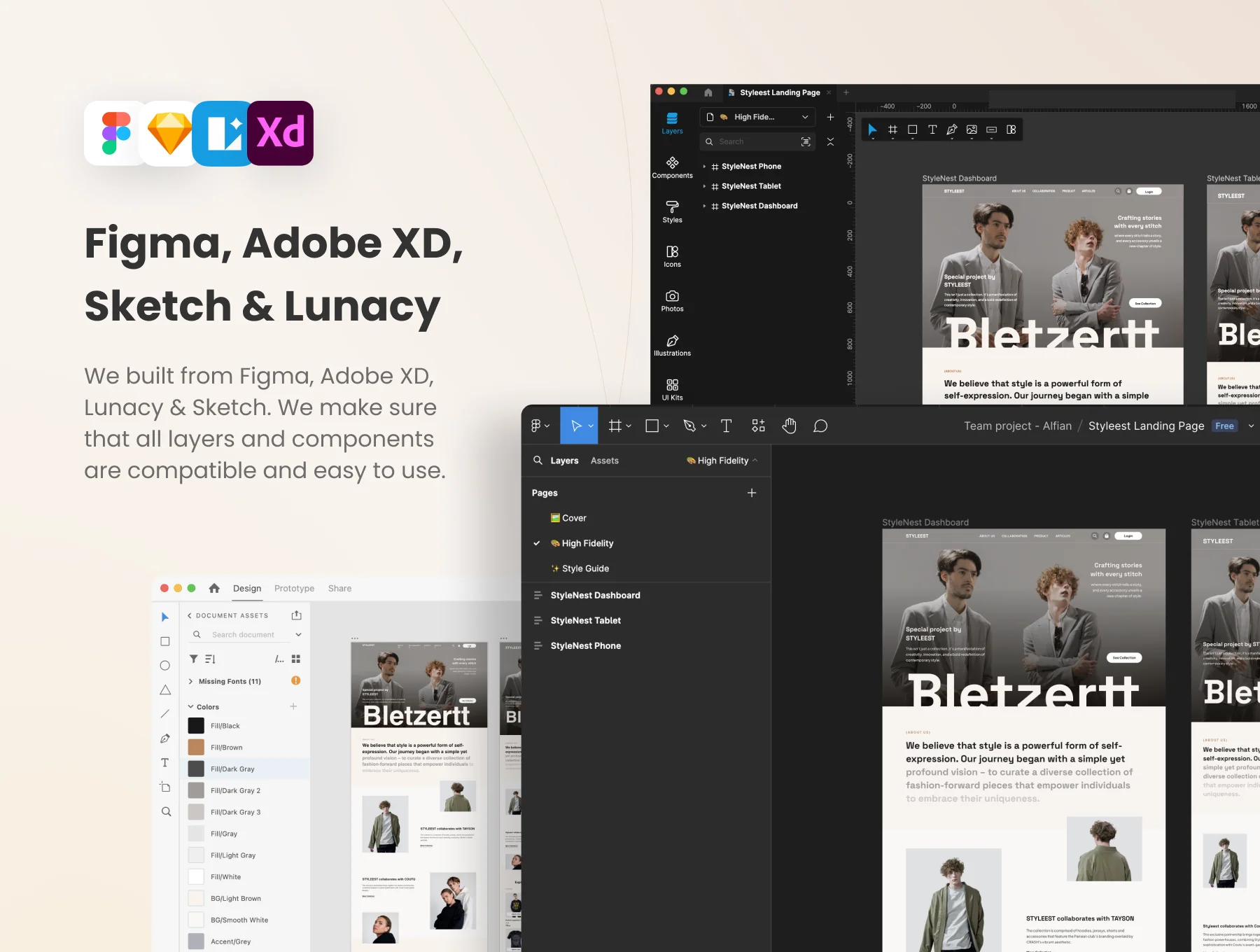 Styleest - Fashion Landing Page Template 6